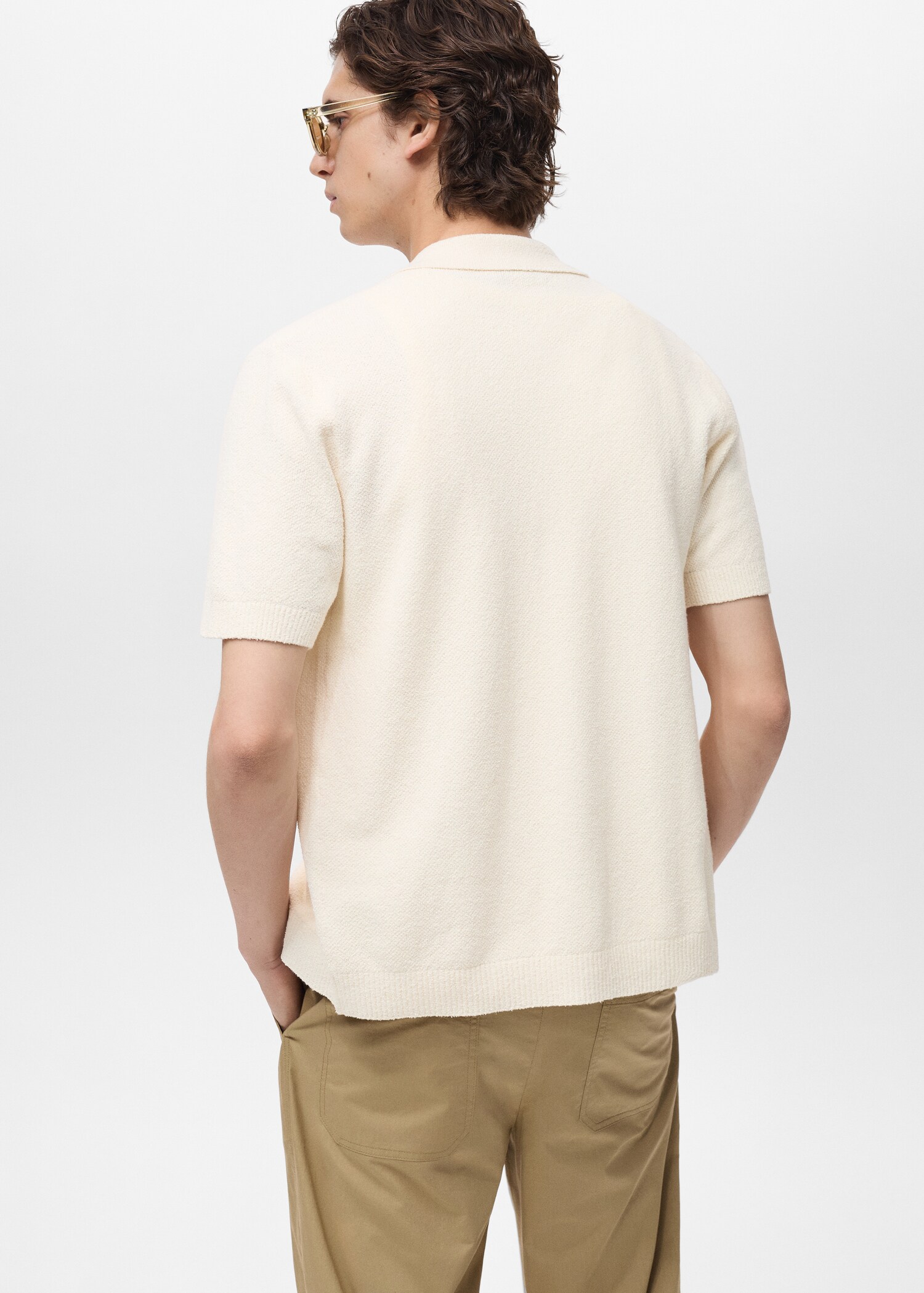 Fine knit shirt - Reverse of the article