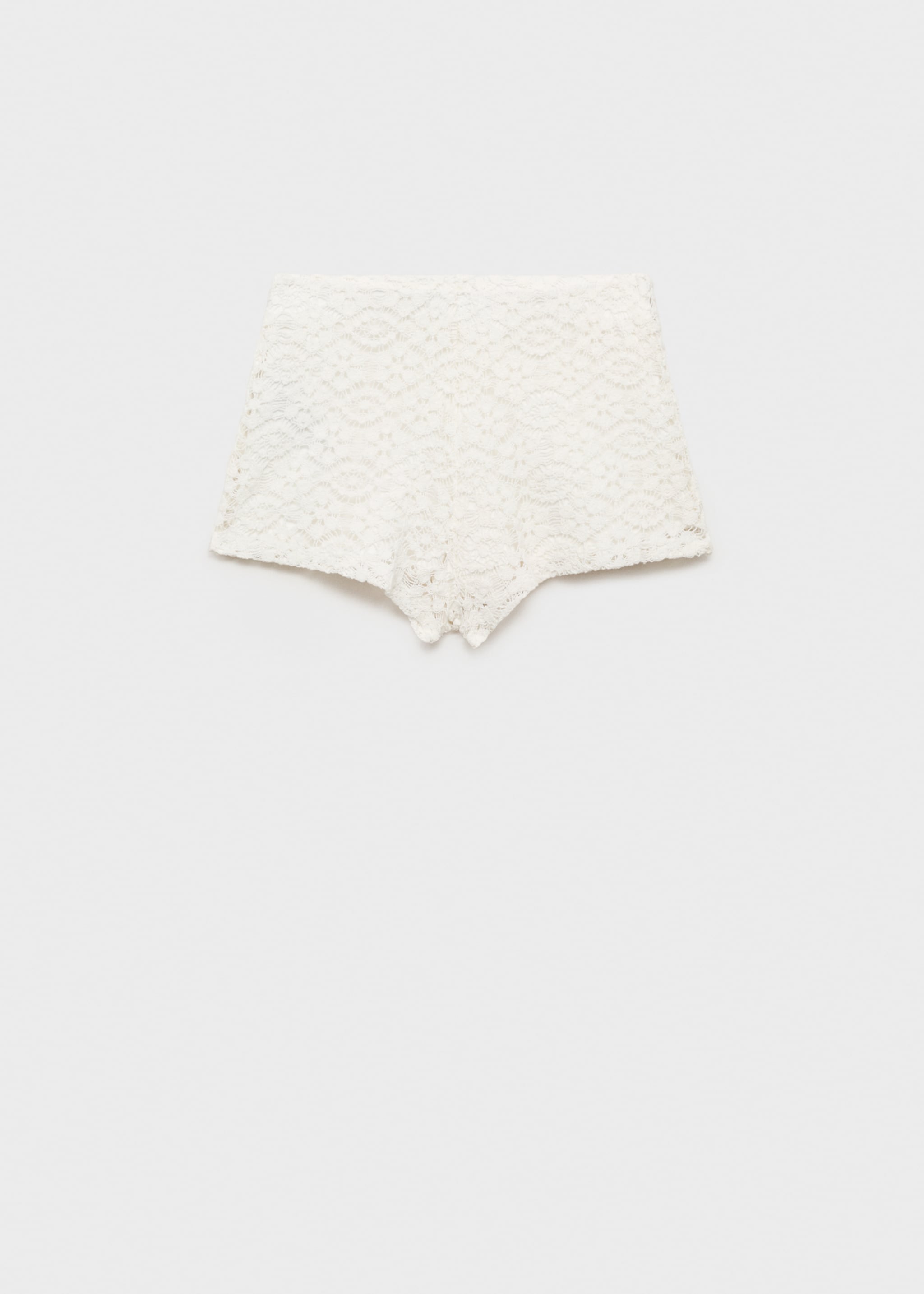 Crochet straight-fit shorts - Article without model