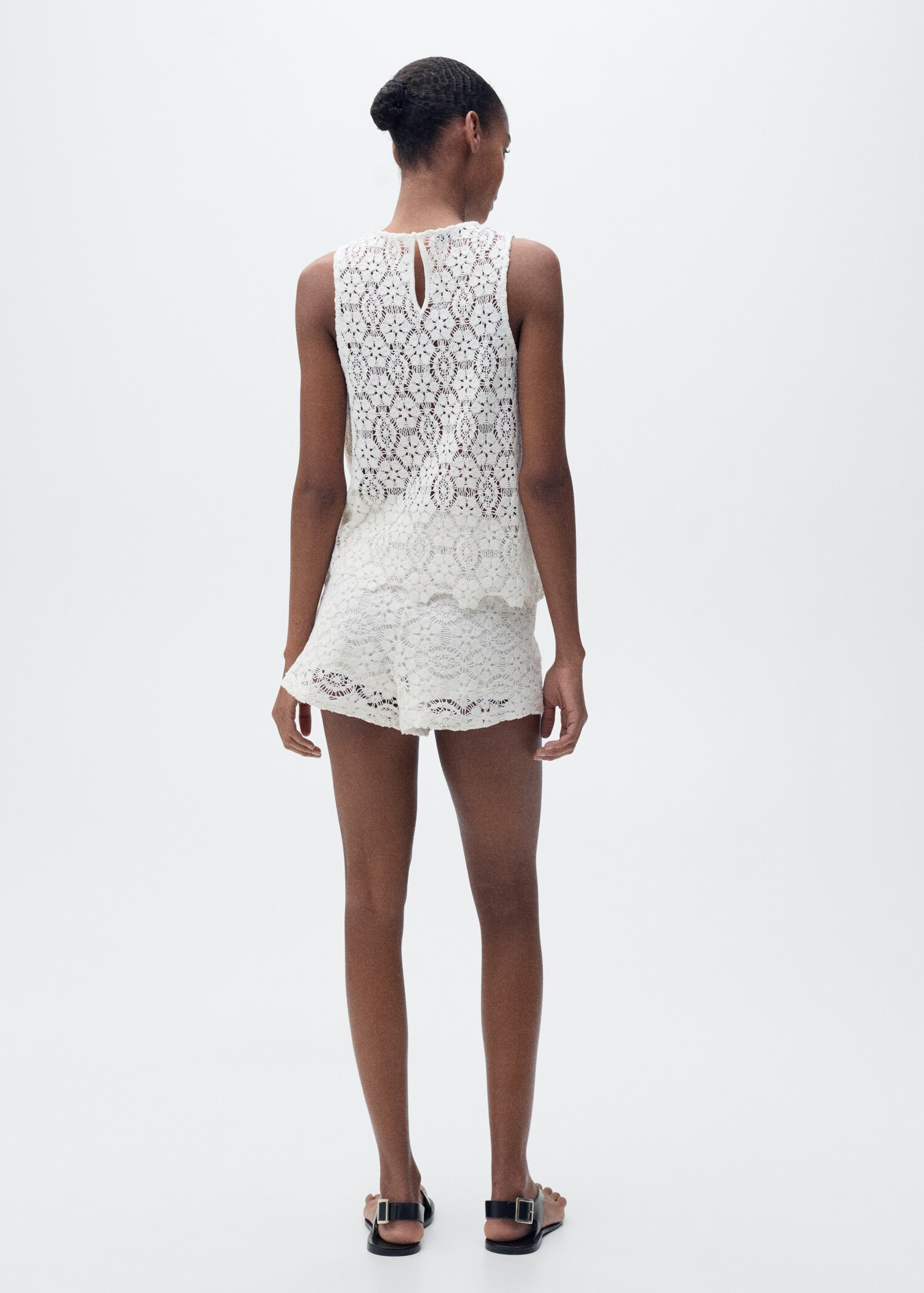 Shorts rectos crochet - Reverso del artículo
