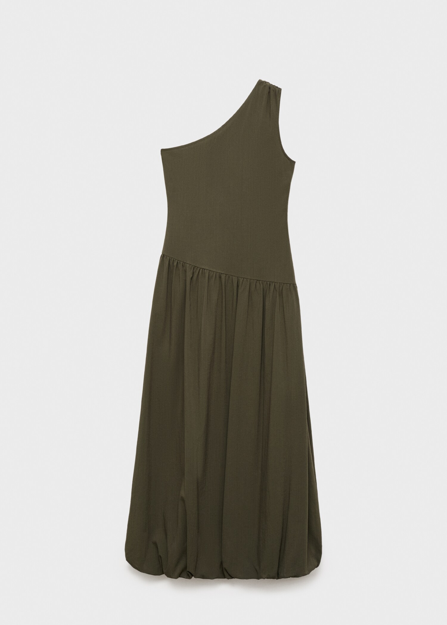 Vestido asimétrico abullonado - Artículo sin modelo