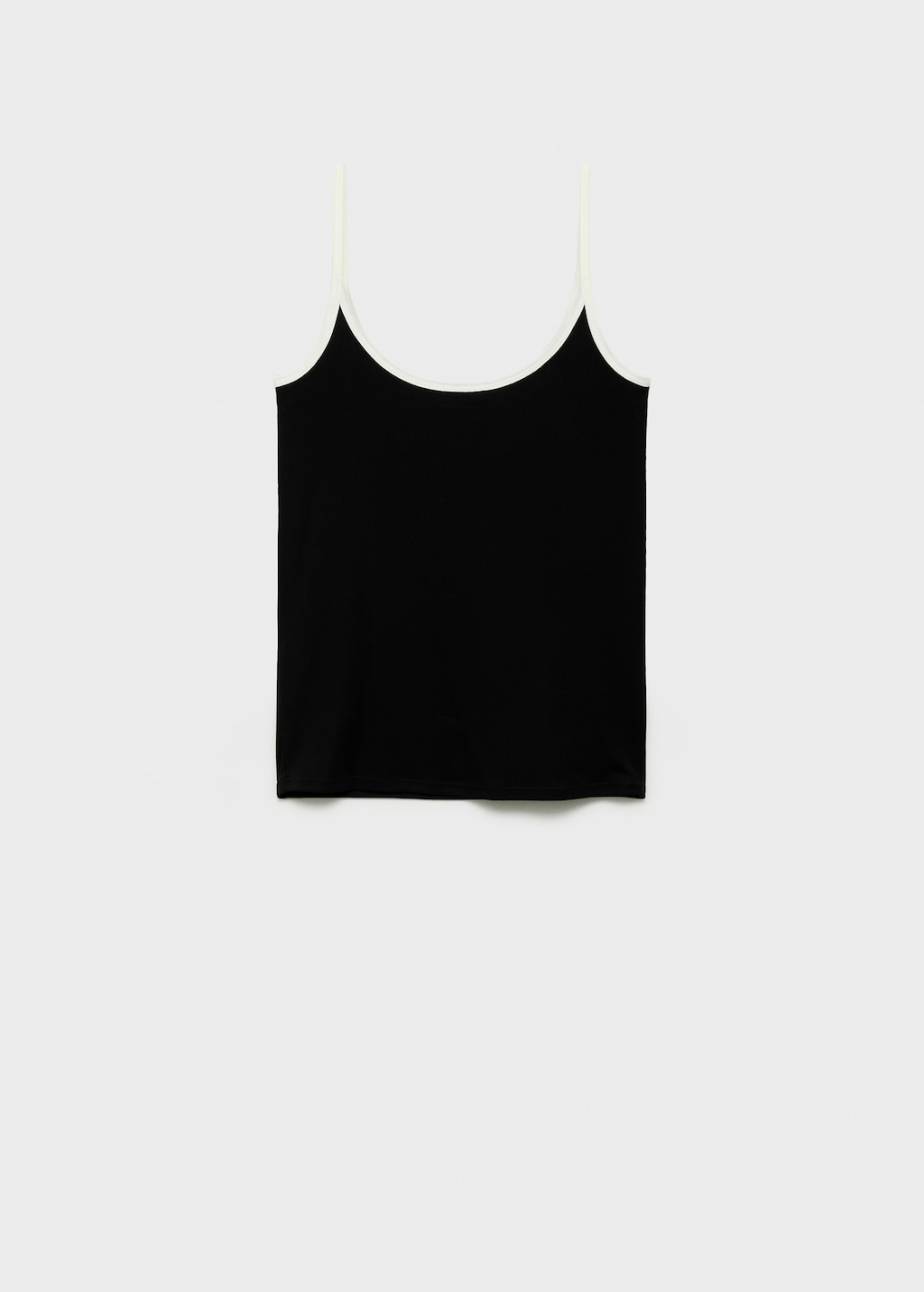 Lyocell top with contrasting trim - image 4