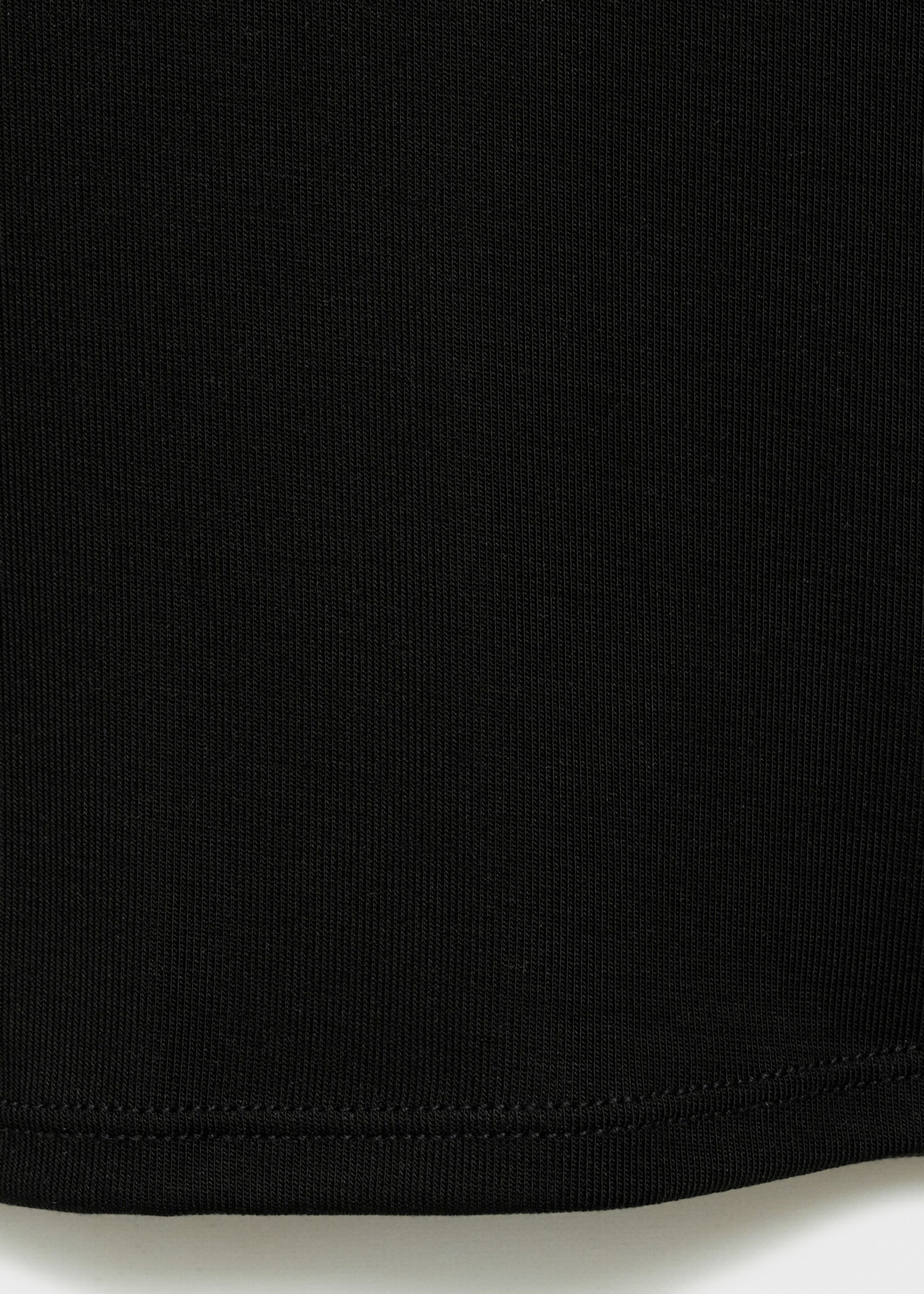 Lyocell top with contrasting trim - Details of the article 0