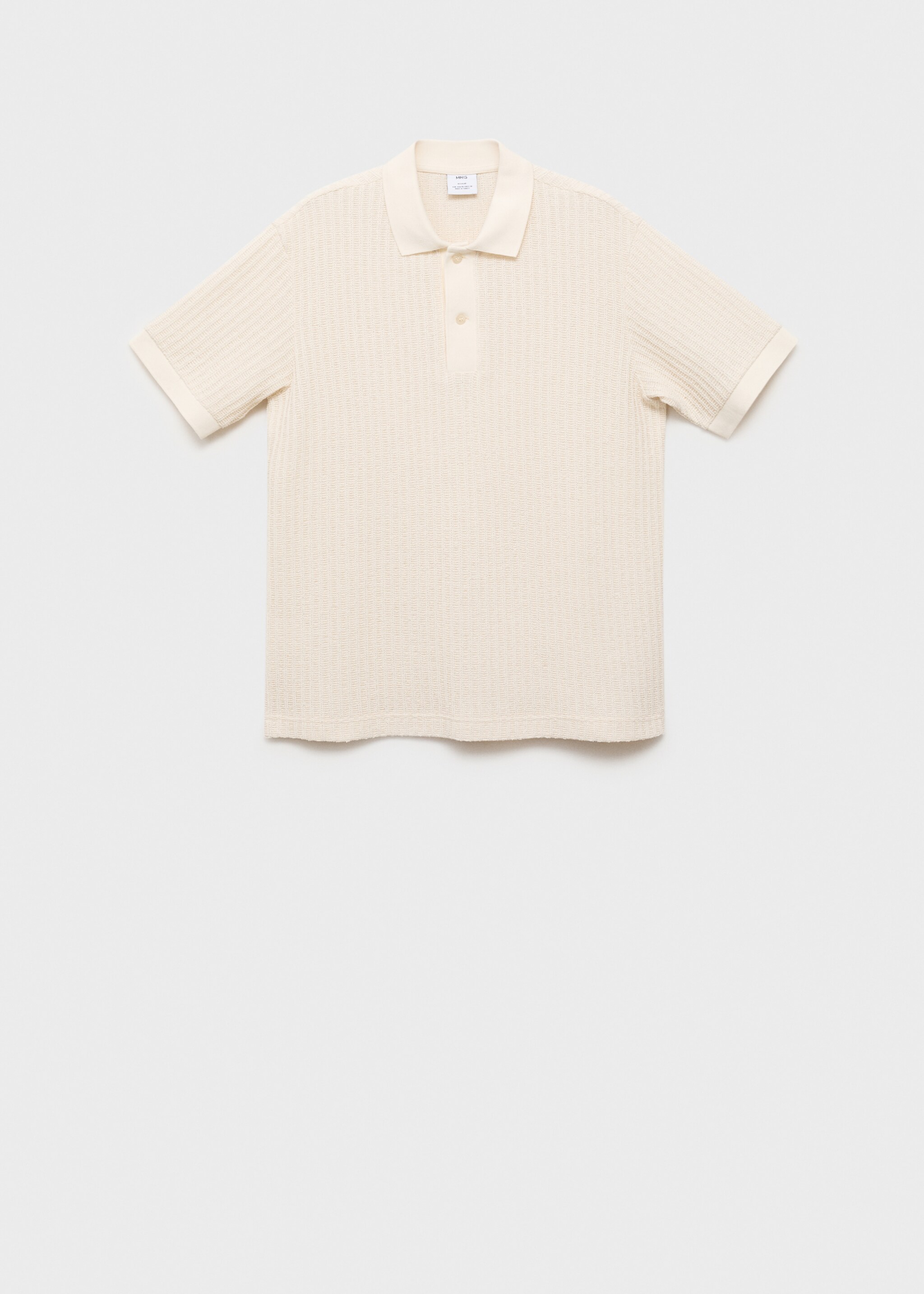 Polo grosse maille côtelée - Article sans modèle
