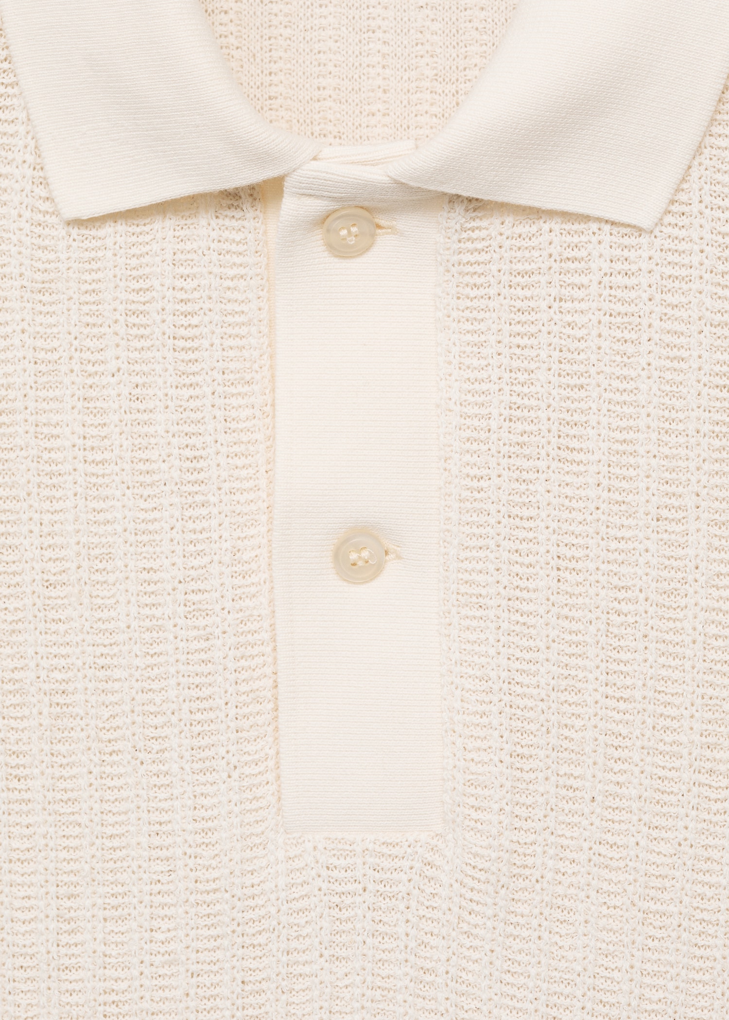 Polo grosse maille côtelée - Détail de l'article 8