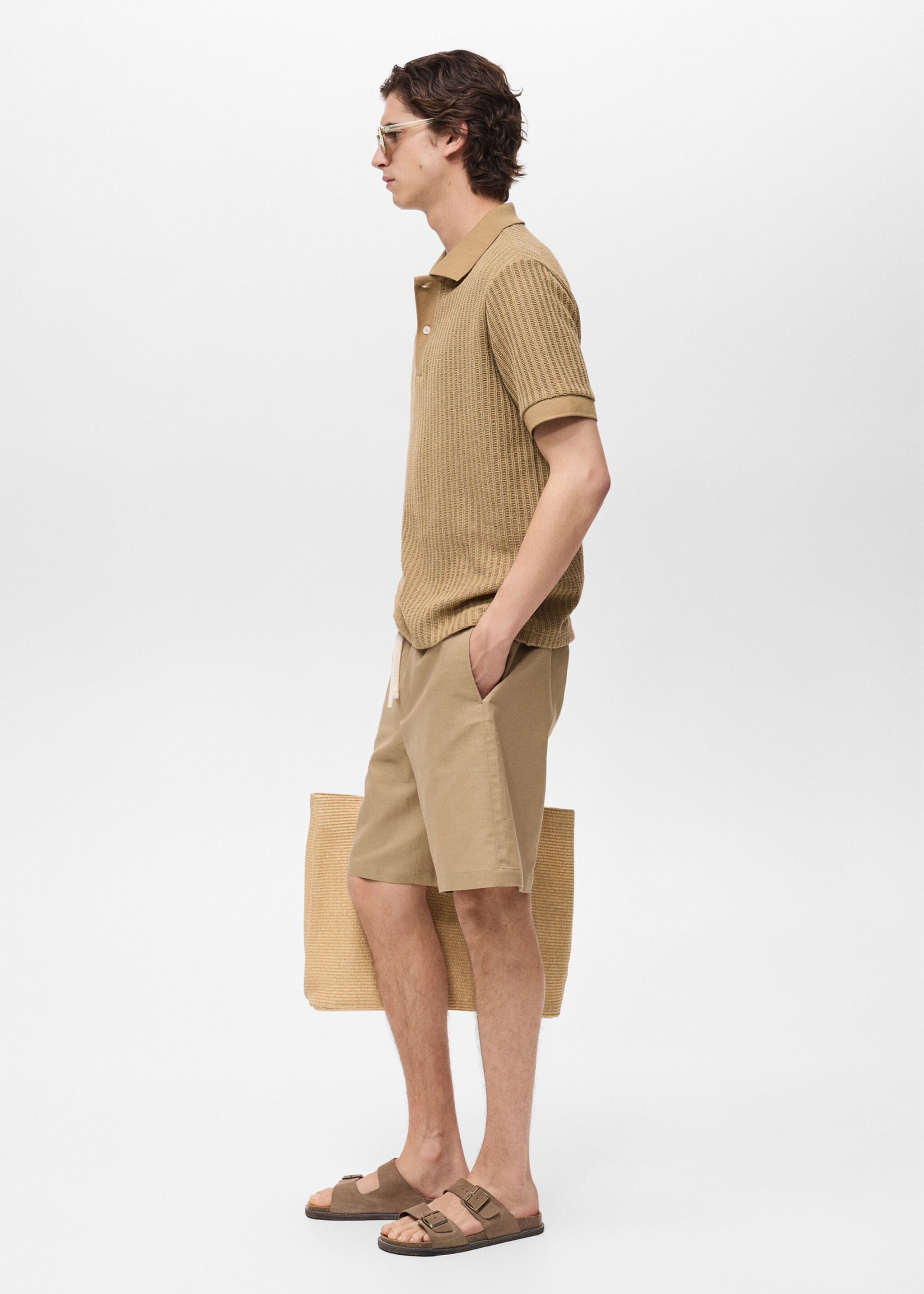 Polo din tricot gros ripsat - Detaliu al articolului 2