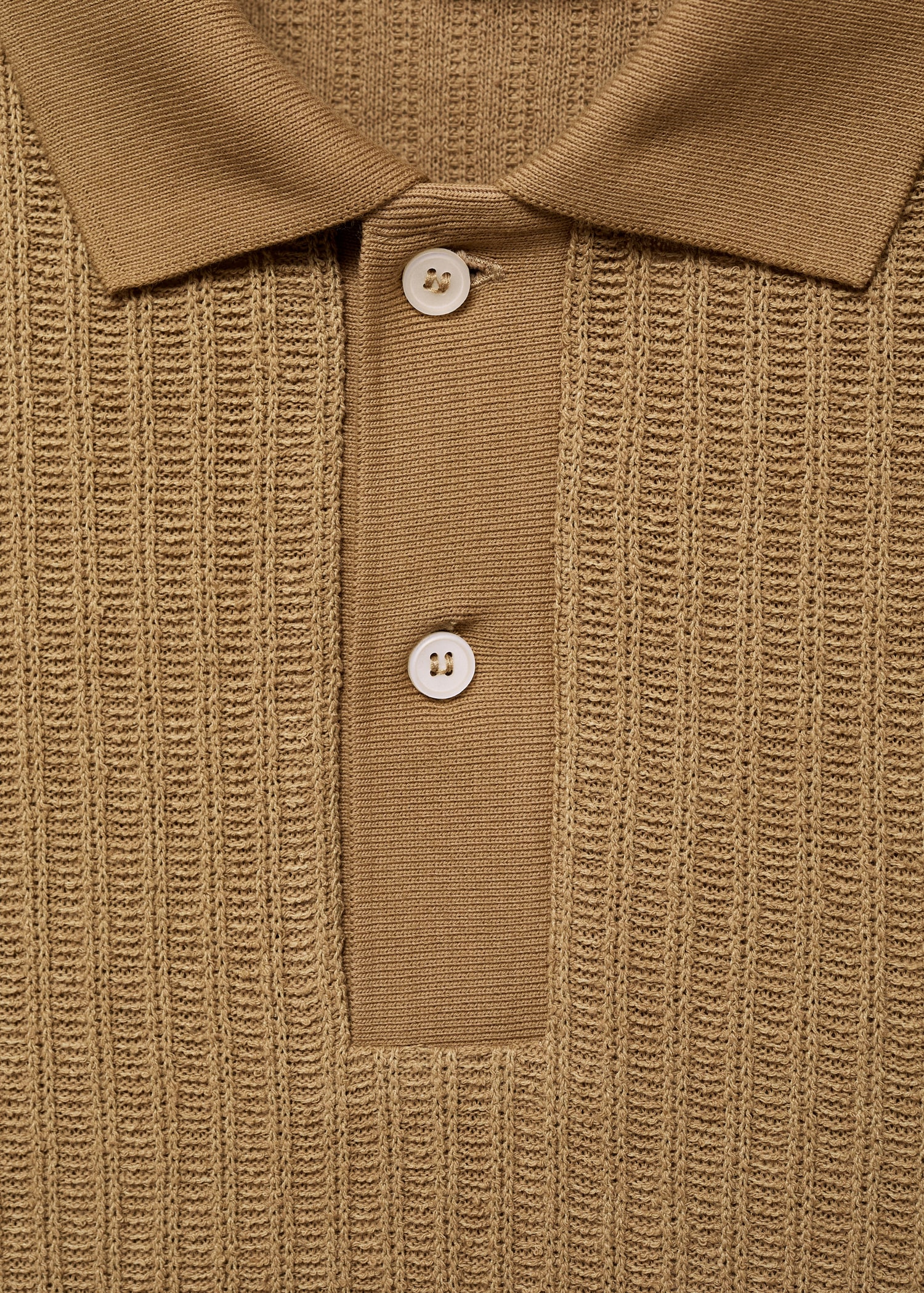 Polo grosse maille côtelée - Détail de l'article 8