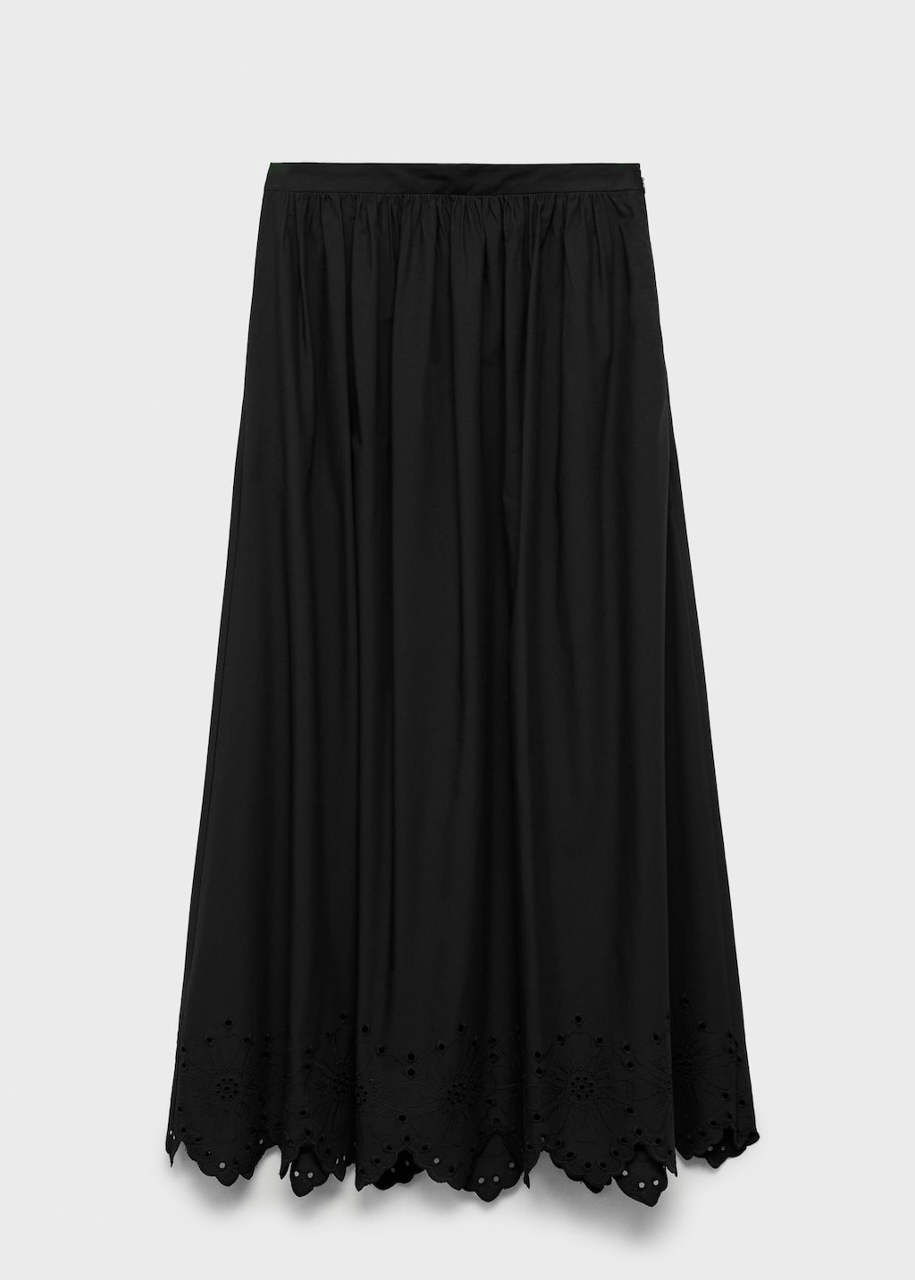 Cotton skirt with embroidered hem - Women | MANGO USA Cotton skirt with embroidered hem - Women | MANGO USA