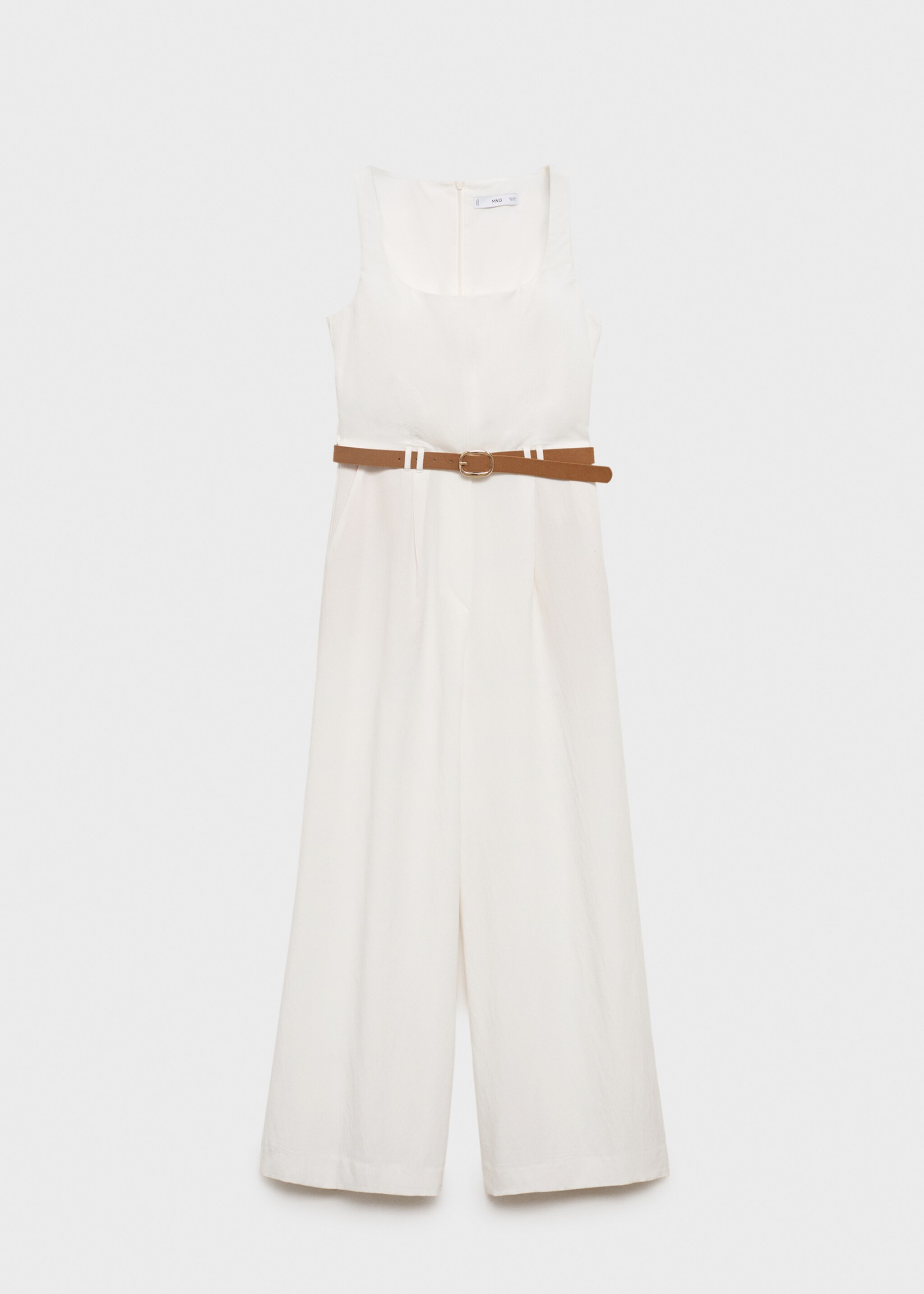 Long lyocell jumpsuit with belt - Article without model