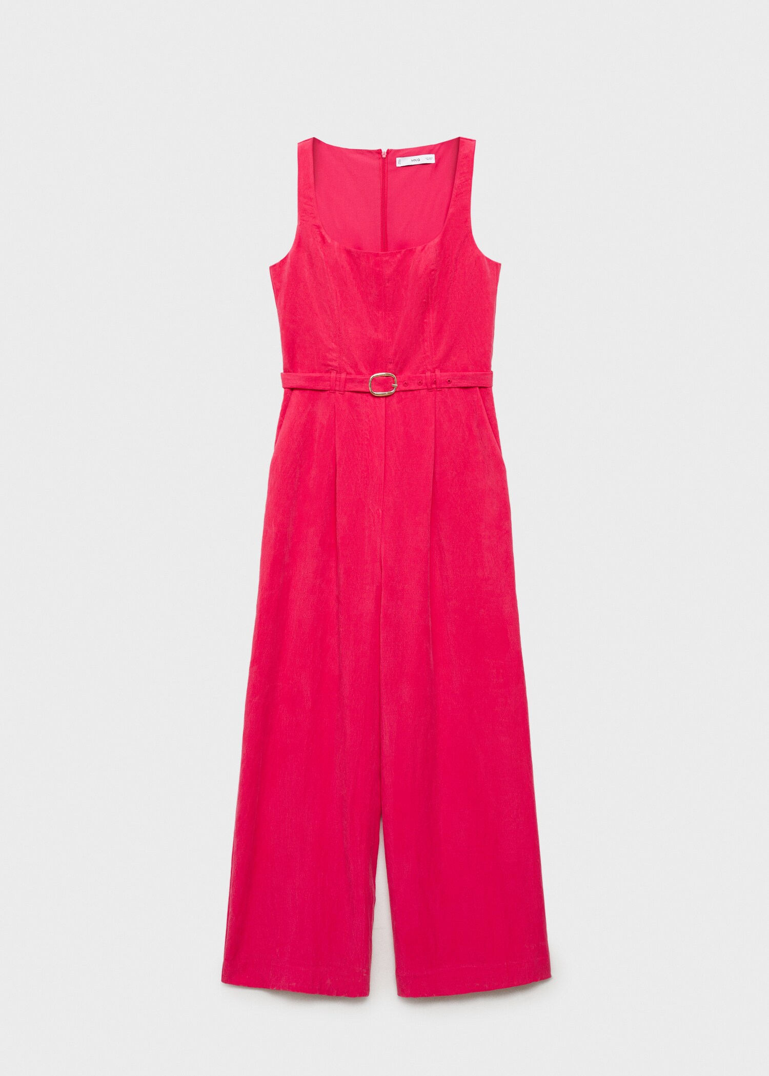 Long lyocell jumpsuit with belt - Article without model