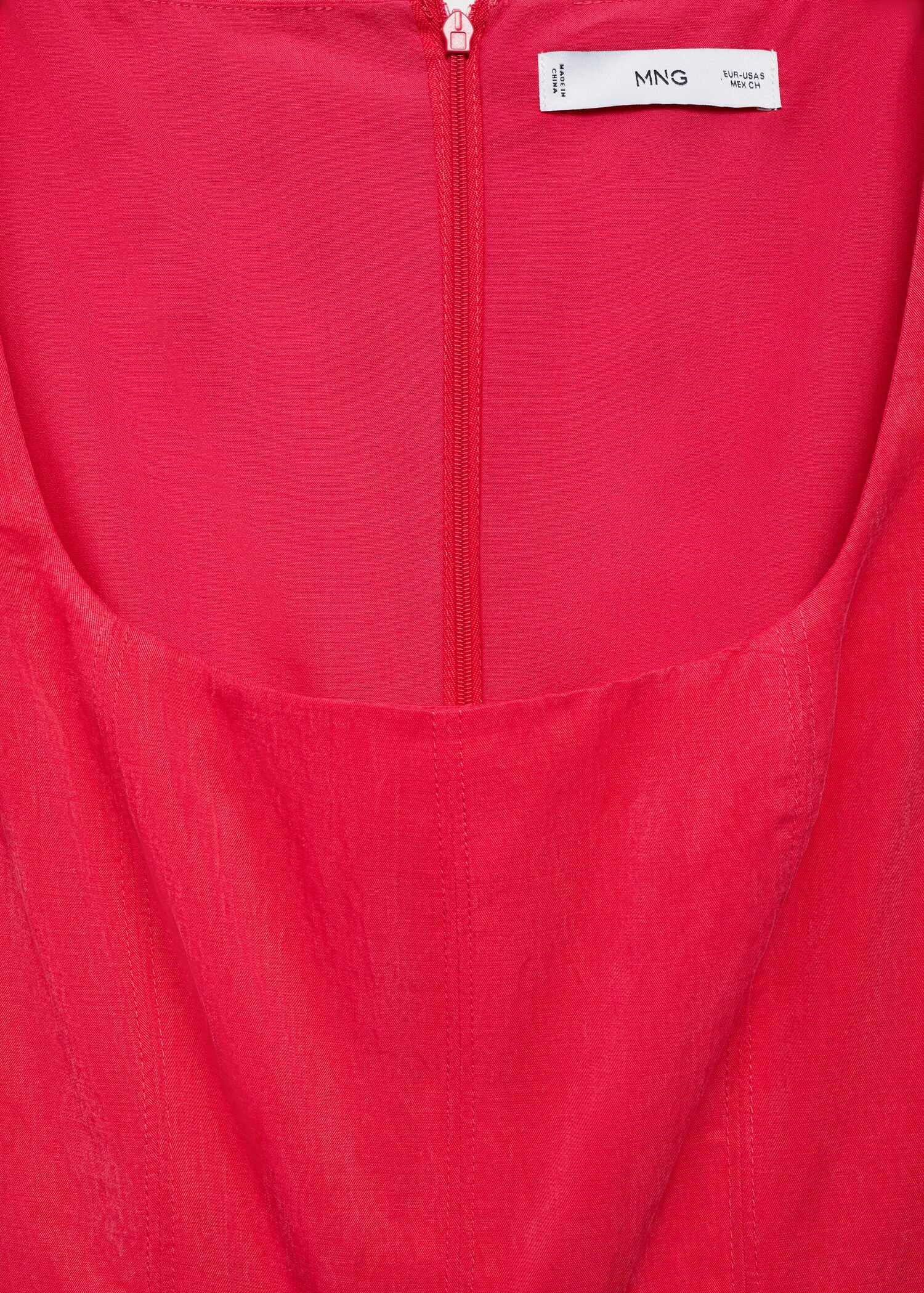 Long lyocell jumpsuit with belt - Details of the article 0