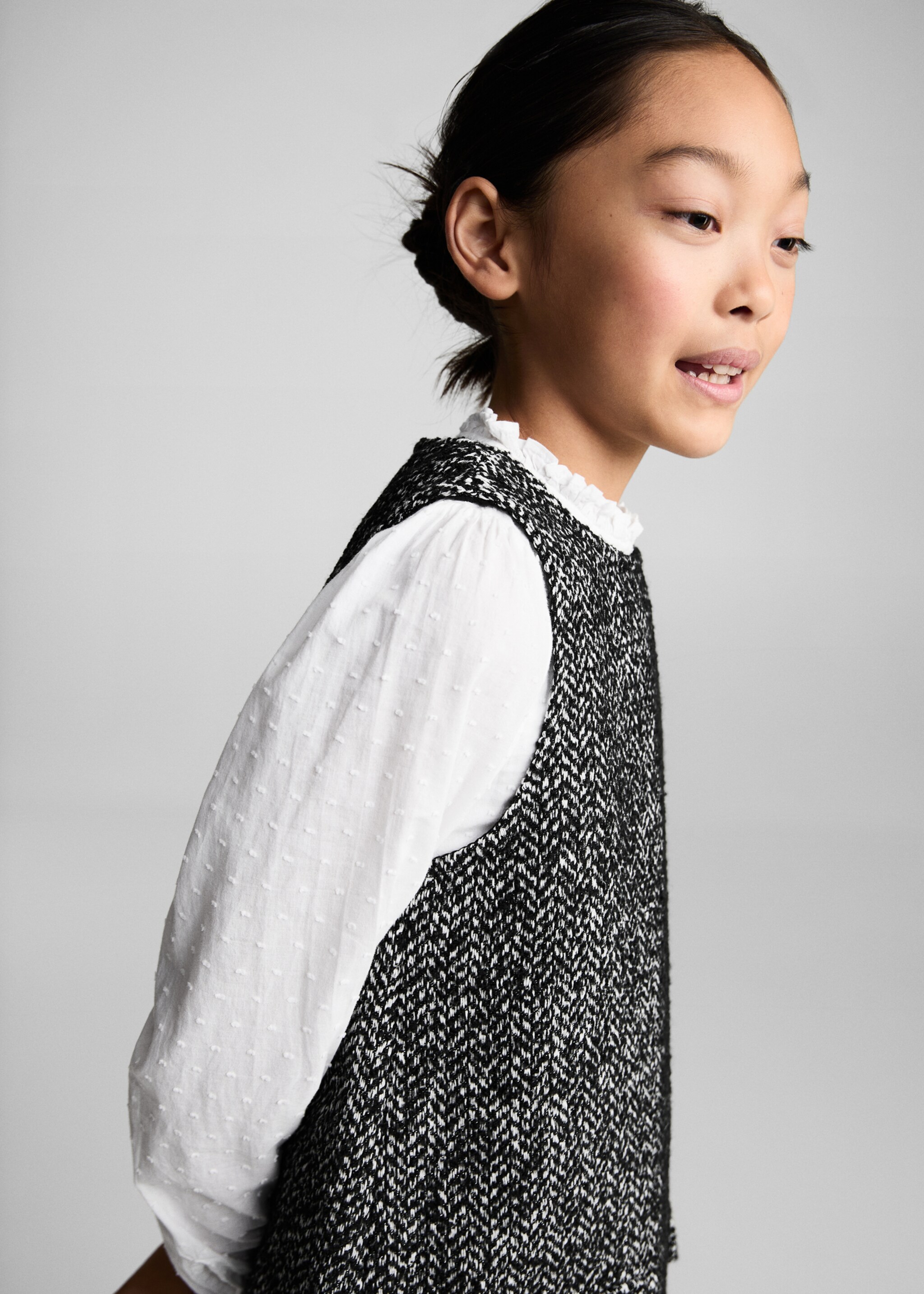 Spike stitch pinafore - Medium plane