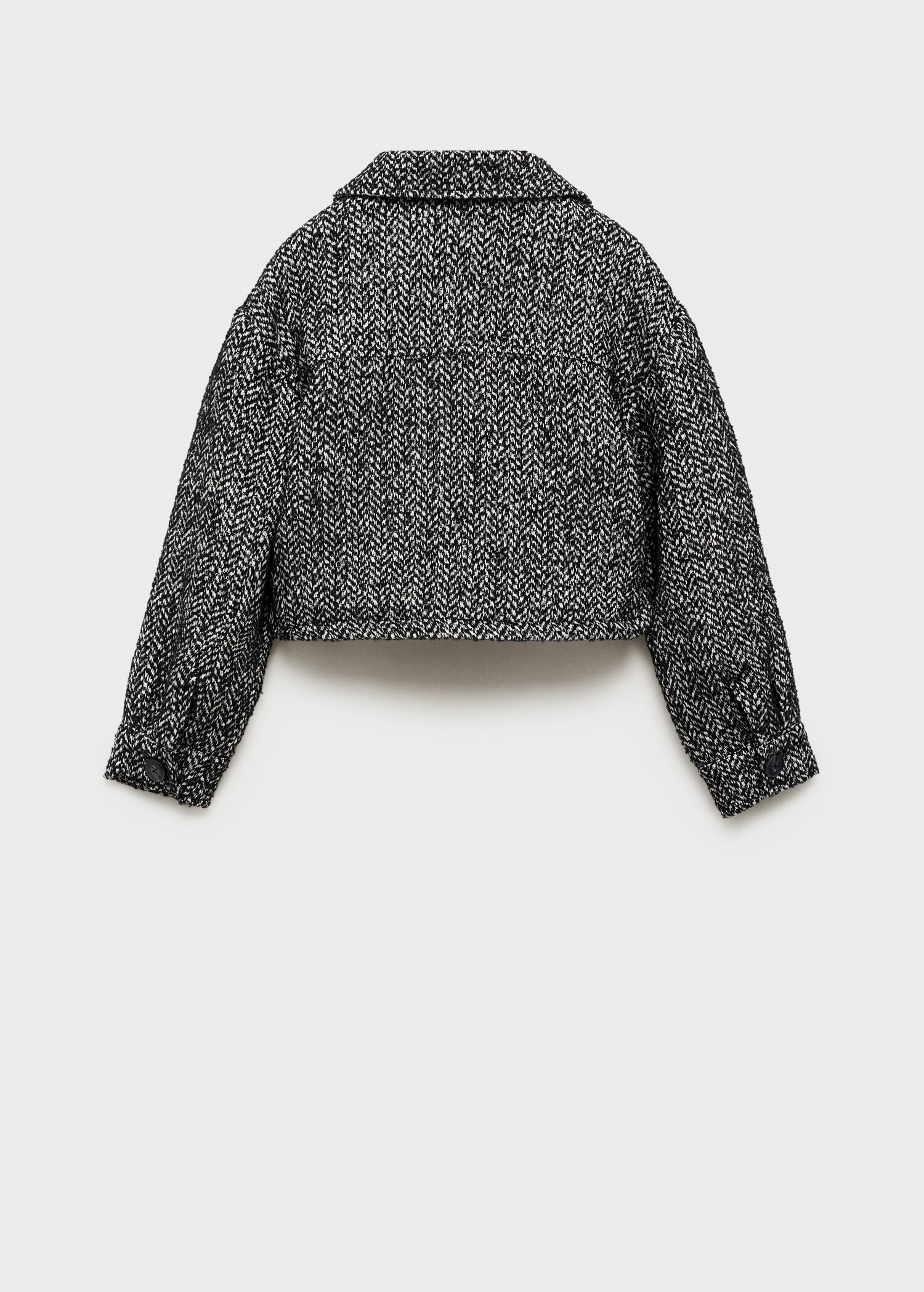 Chaqueta crop espiga - Reverso del artículo