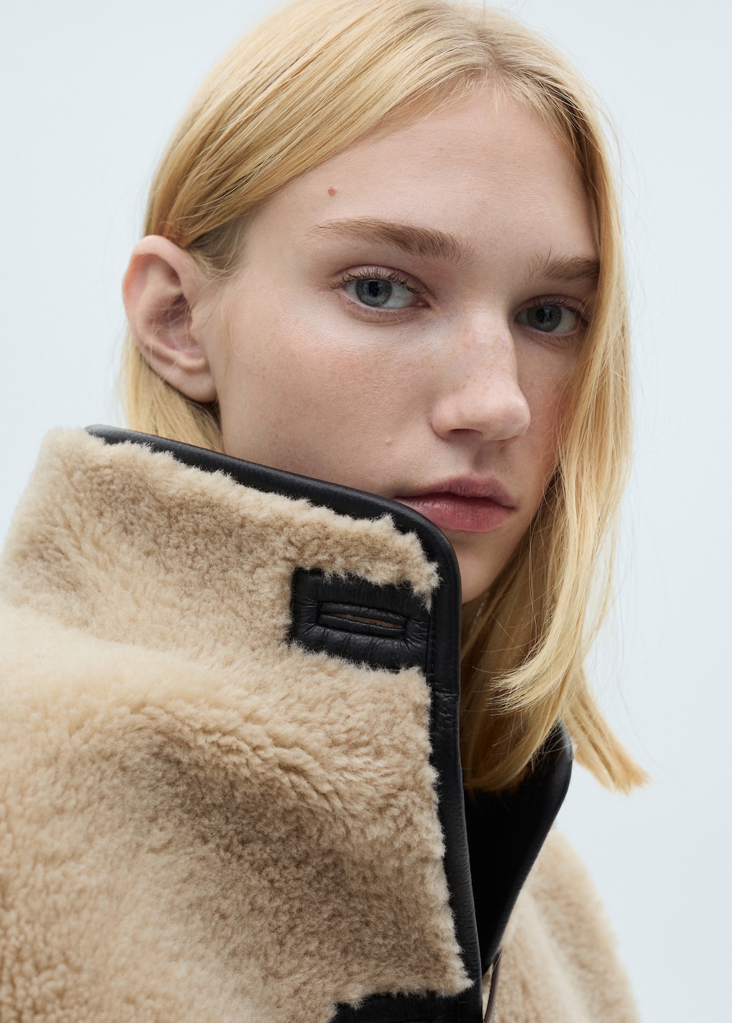 Short fur effect coat - Women | MANGO USA Short fur effect coat - Women | MANGO USA