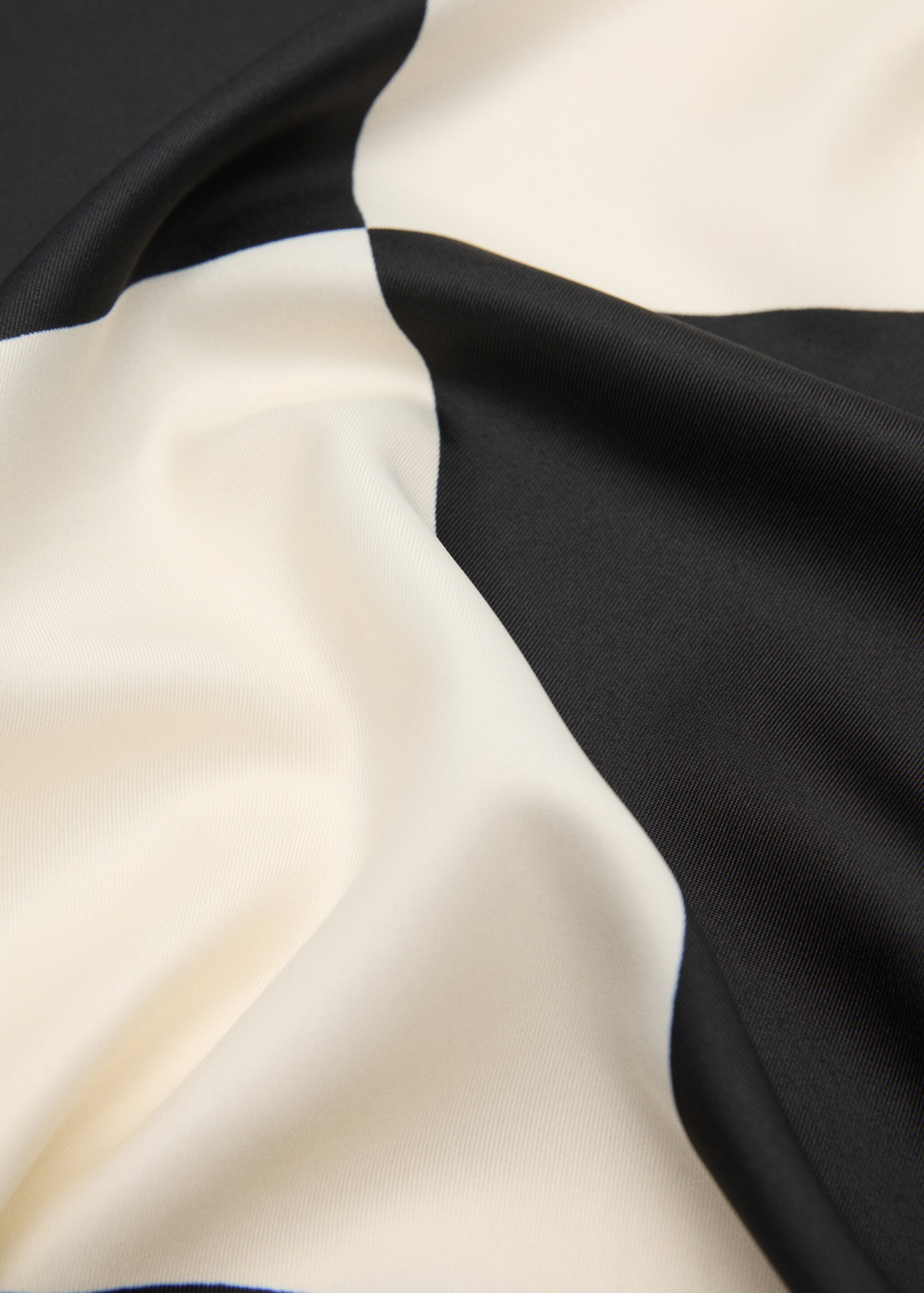 Bicolour printed scarf - Medium plane