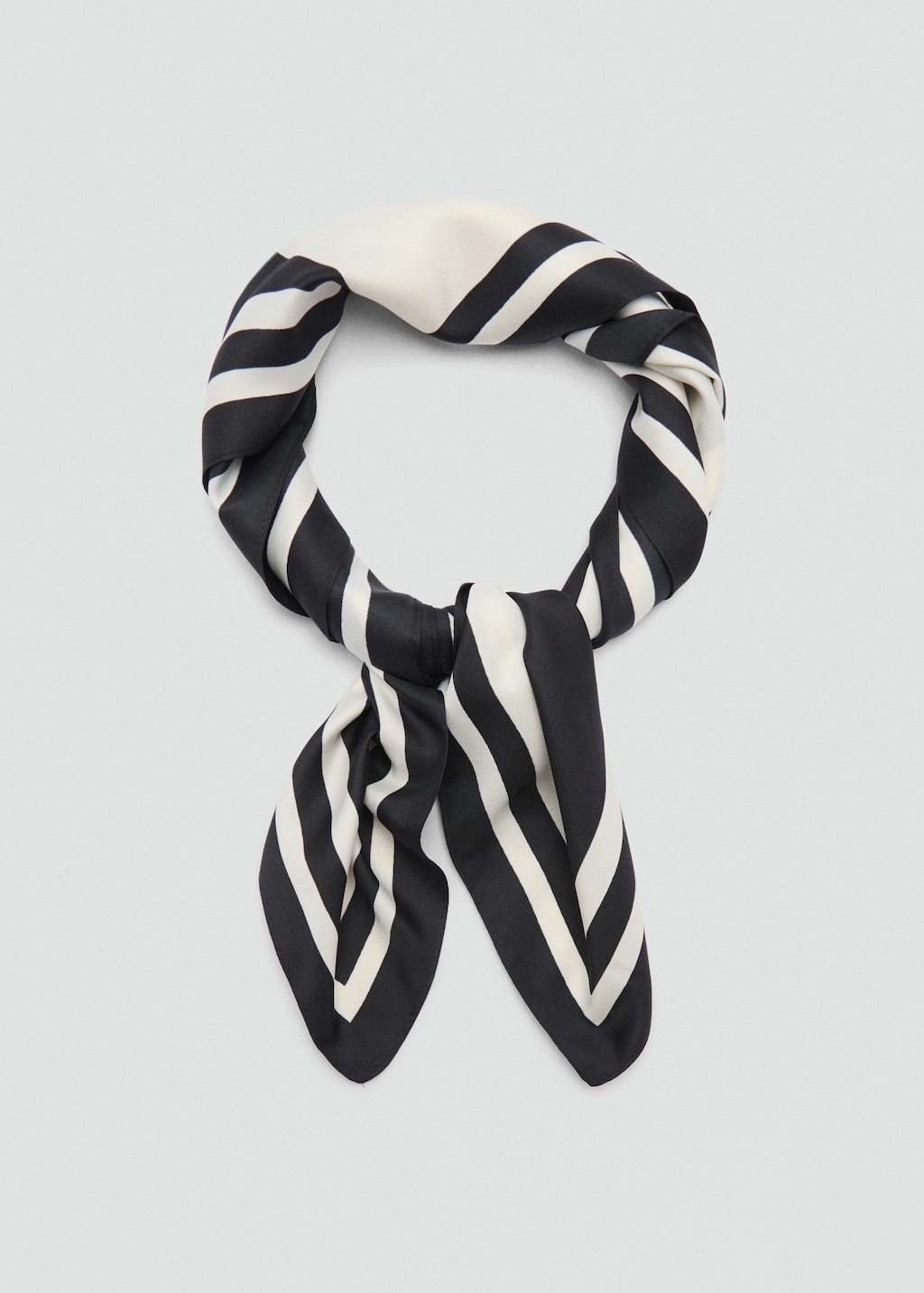 Bicolour printed scarf - Women | MANGO Canada