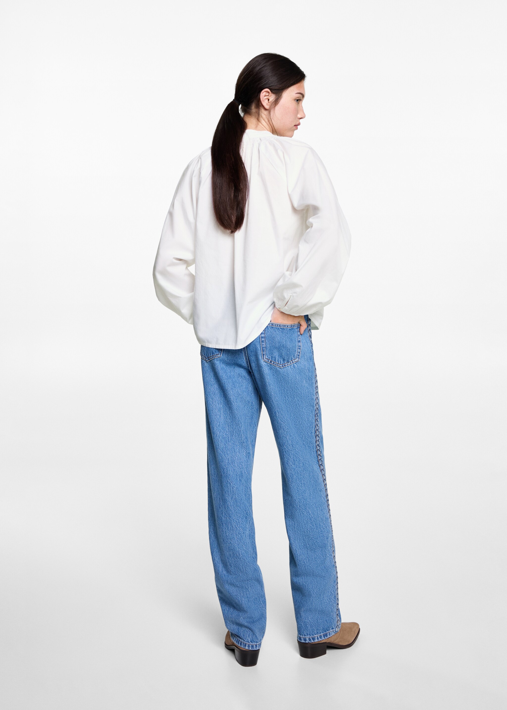 Camisa màniga bollada - Revers de l'article