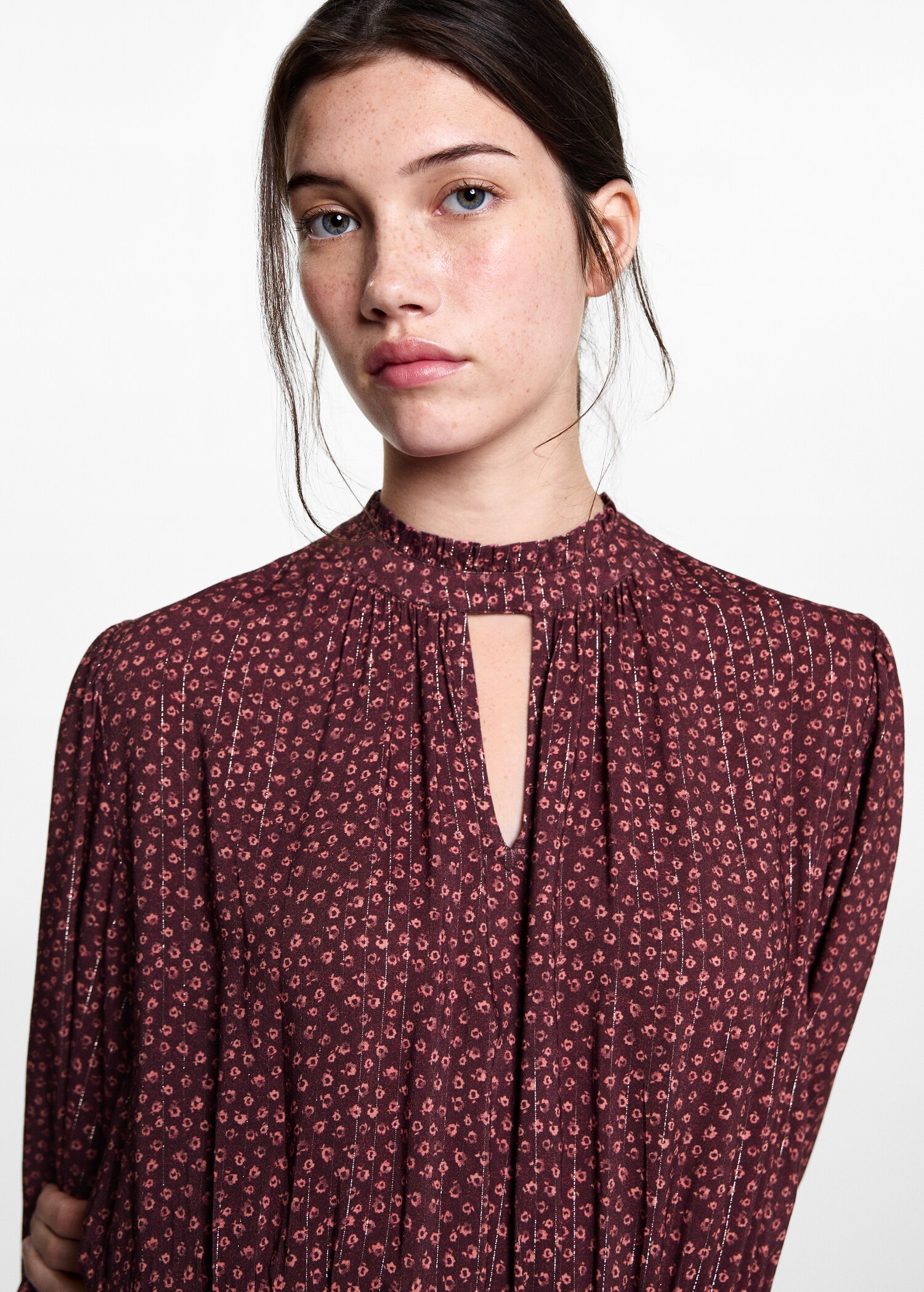 Rochie din lurex cu imprimeu - Detaliu al articolului 1