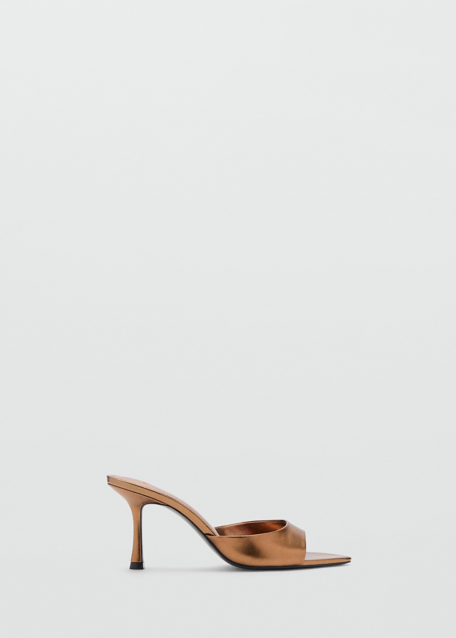 Metallic-effect heeled sandals - Article without model