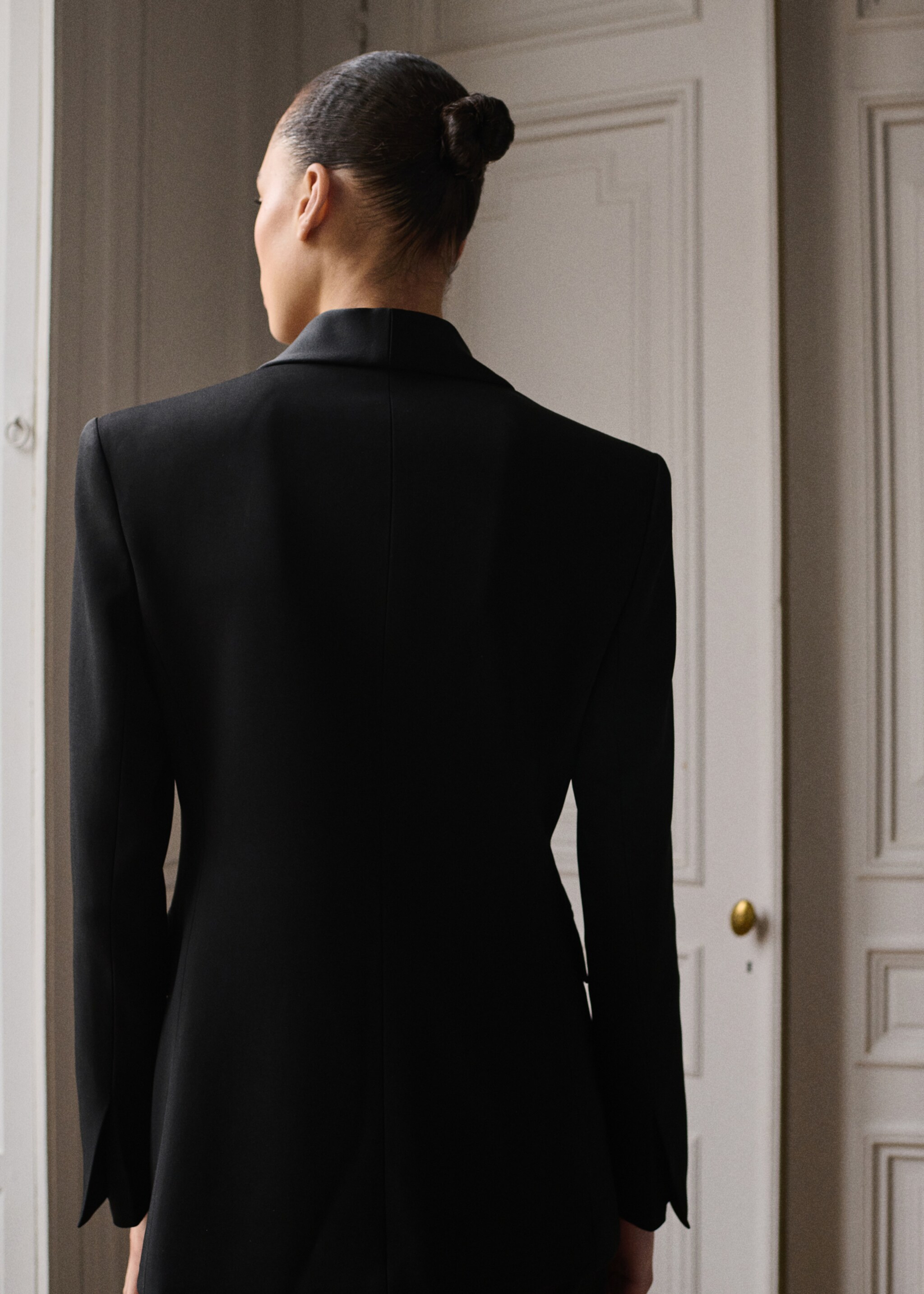 Blazer vestit detalls setinats - Revers de l'article