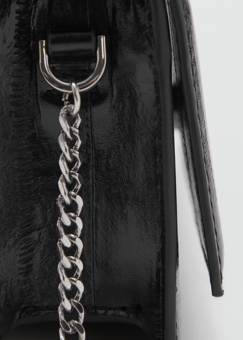 Textured leather effect bag - Women | MANGO USA Textured leather effect bag - Women | MANGO USA
