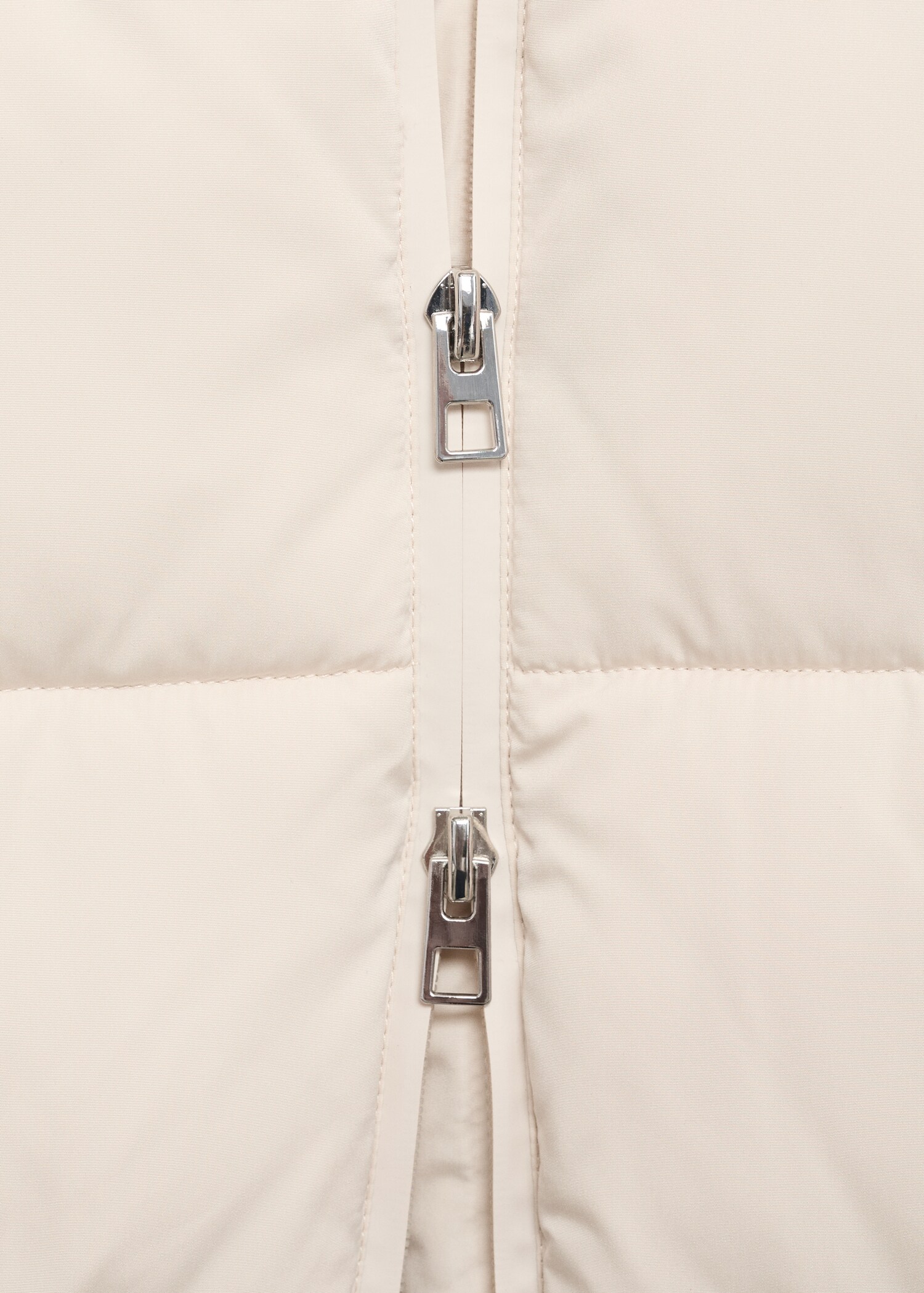 Quilted midi anorak with hood - Details of the article 8