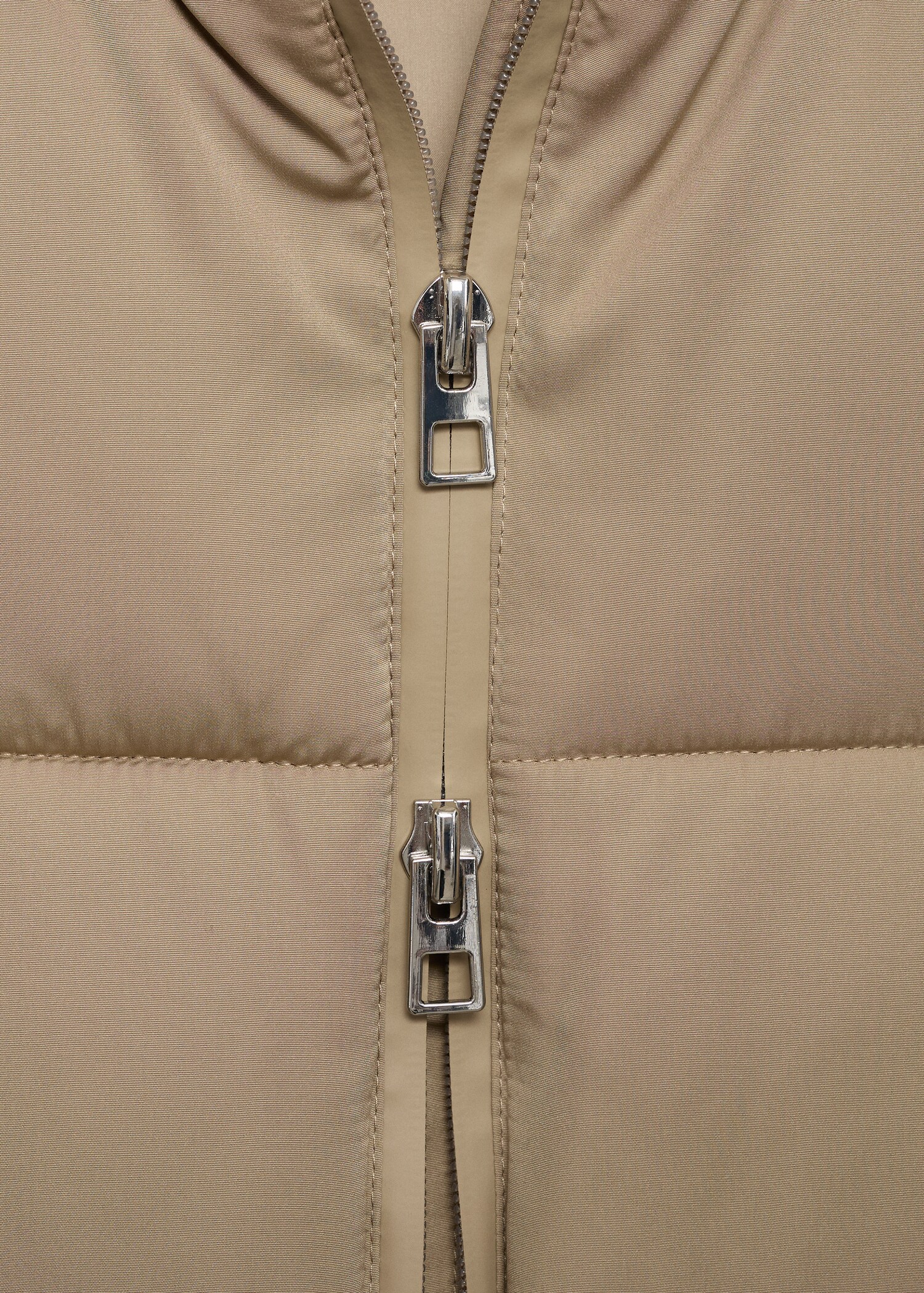 Quilted midi anorak with hood - Details of the article 8
