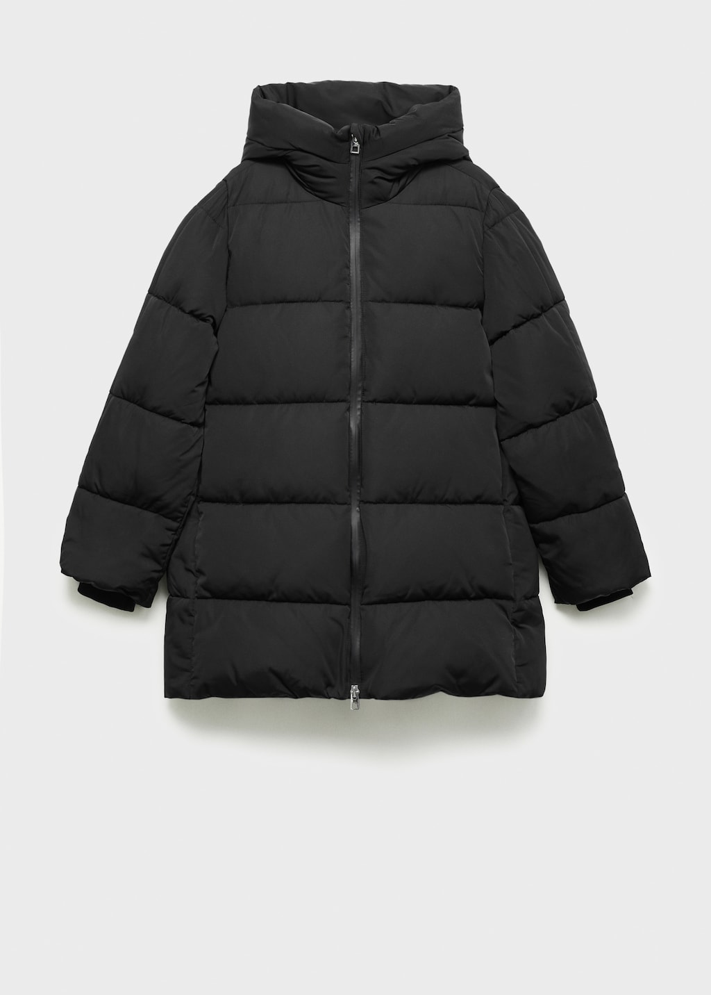 Quilted midi anorak with hood - Women | MANGO Georgia Quilted midi anorak with hood - Women | MANGO Georgia
