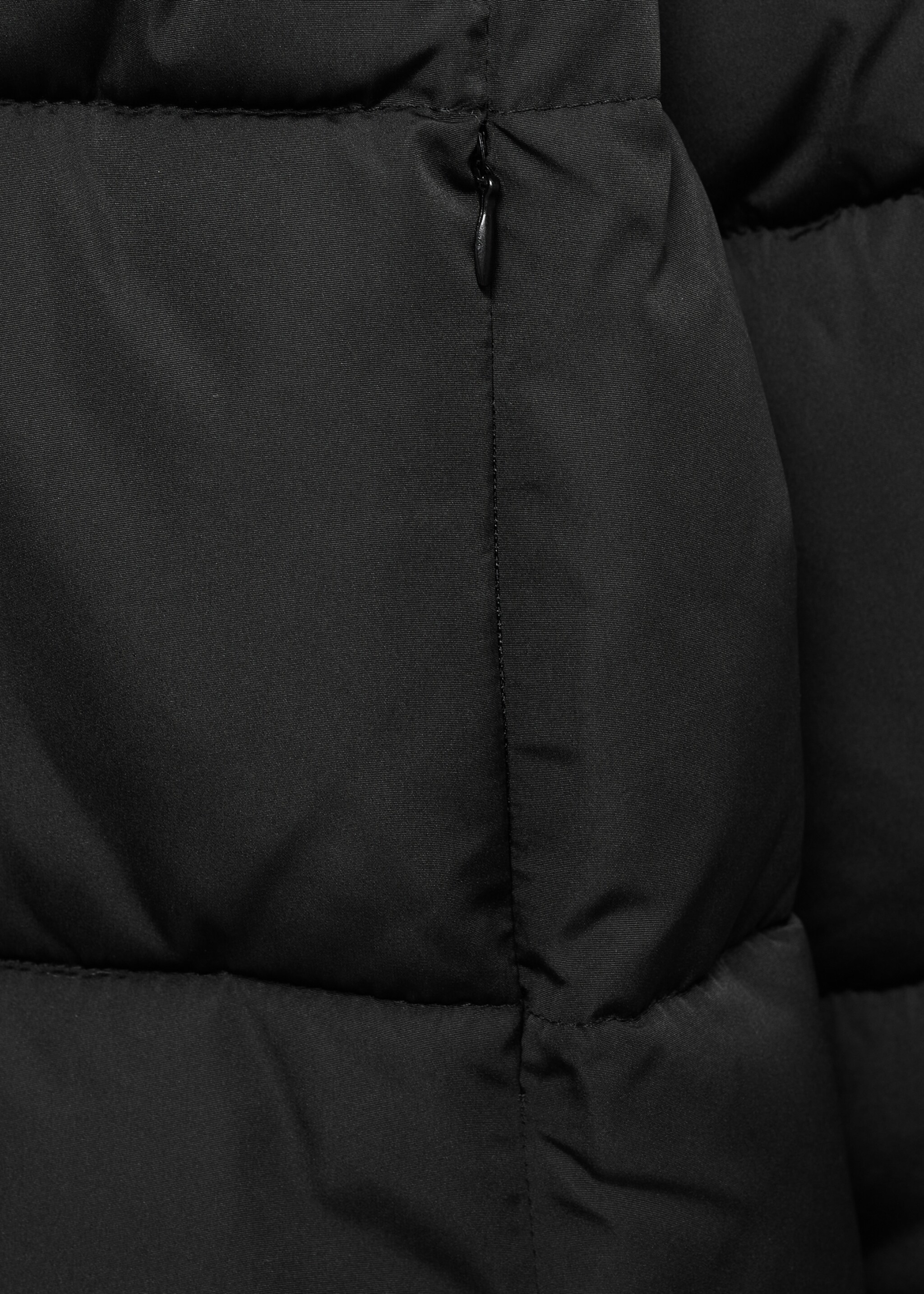 Quilted midi anorak with hood - Details of the article 0