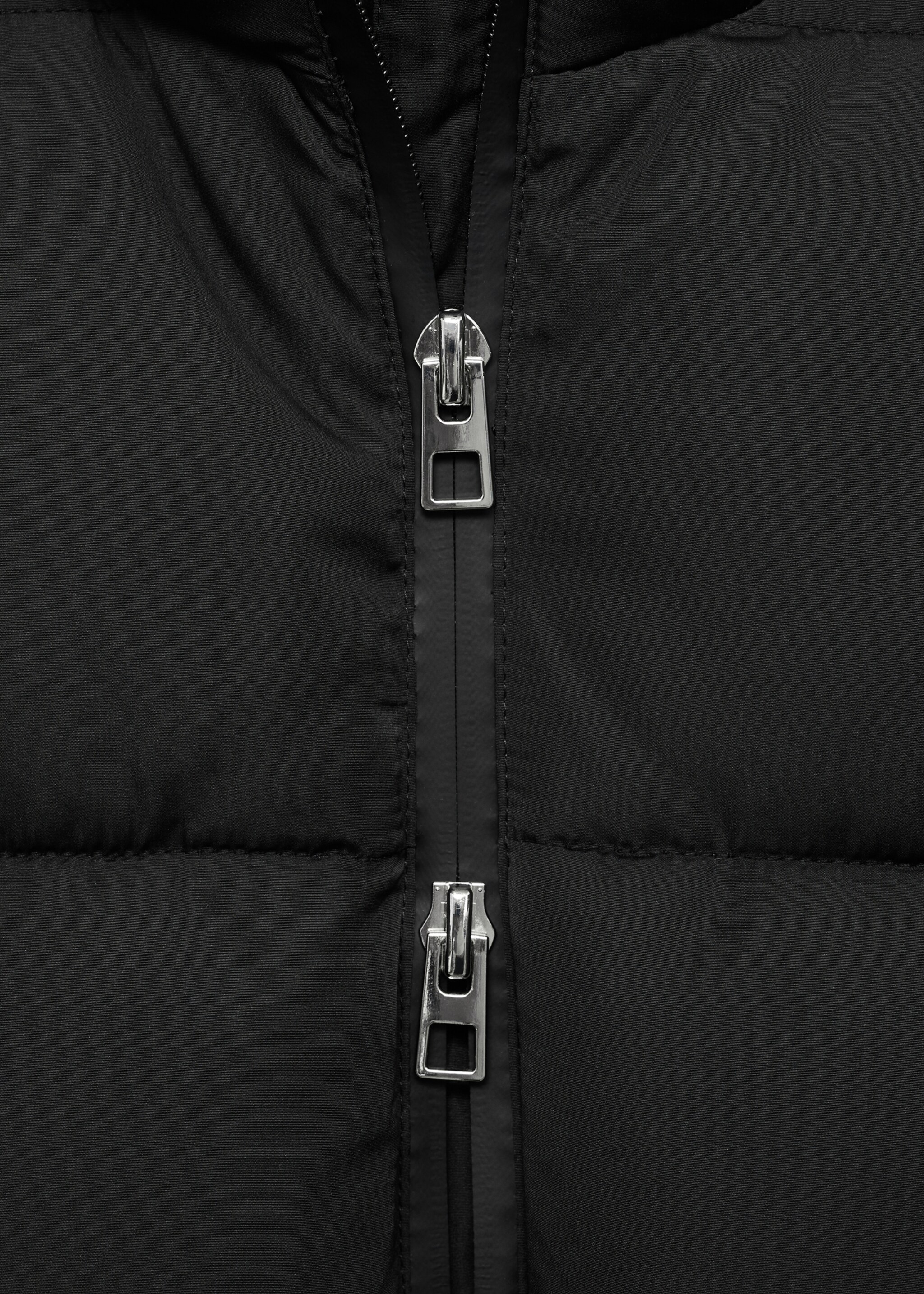 Quilted midi anorak with hood - Details of the article 8