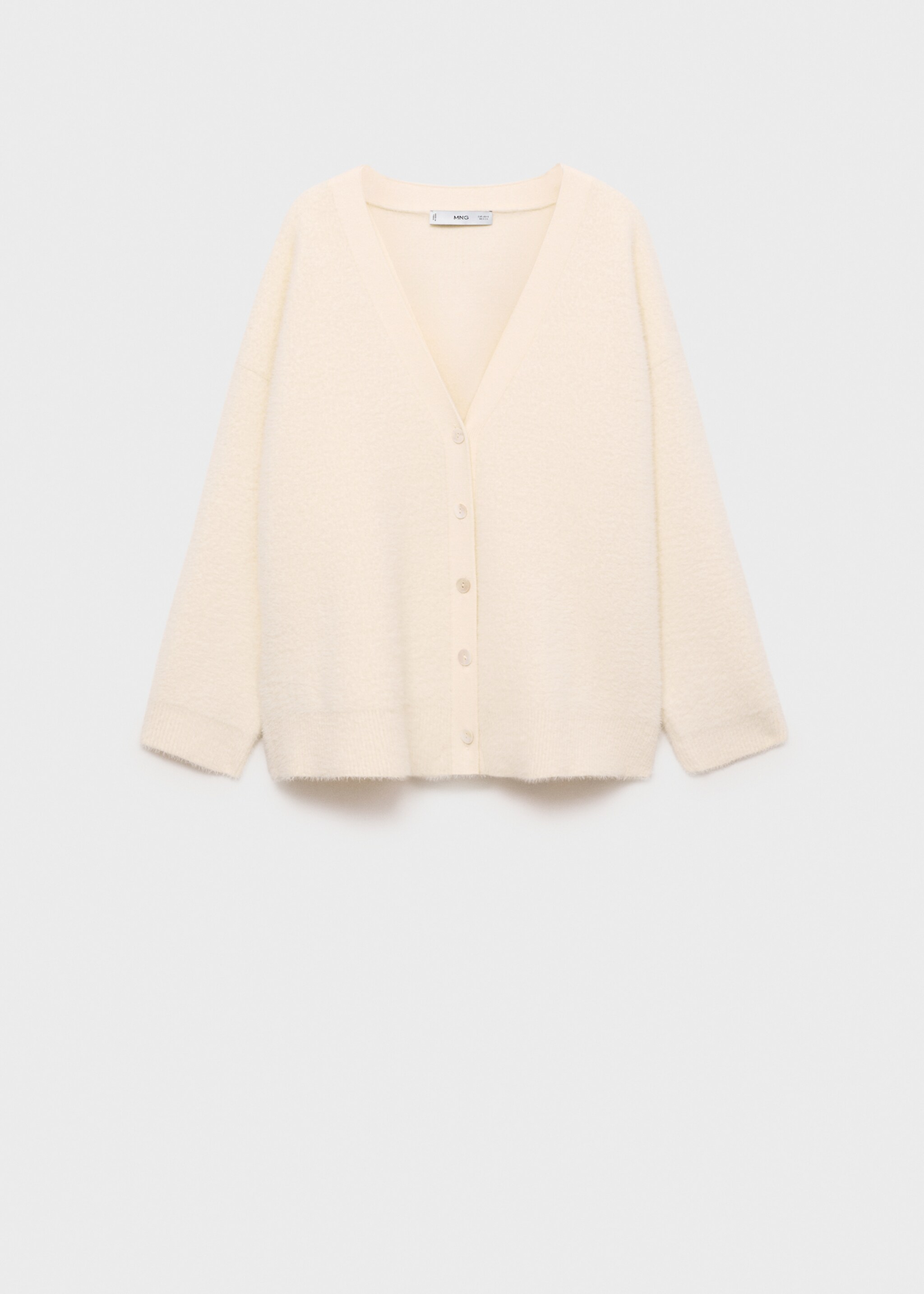 Cardigan med pelseffekt - Artikkel uten modell