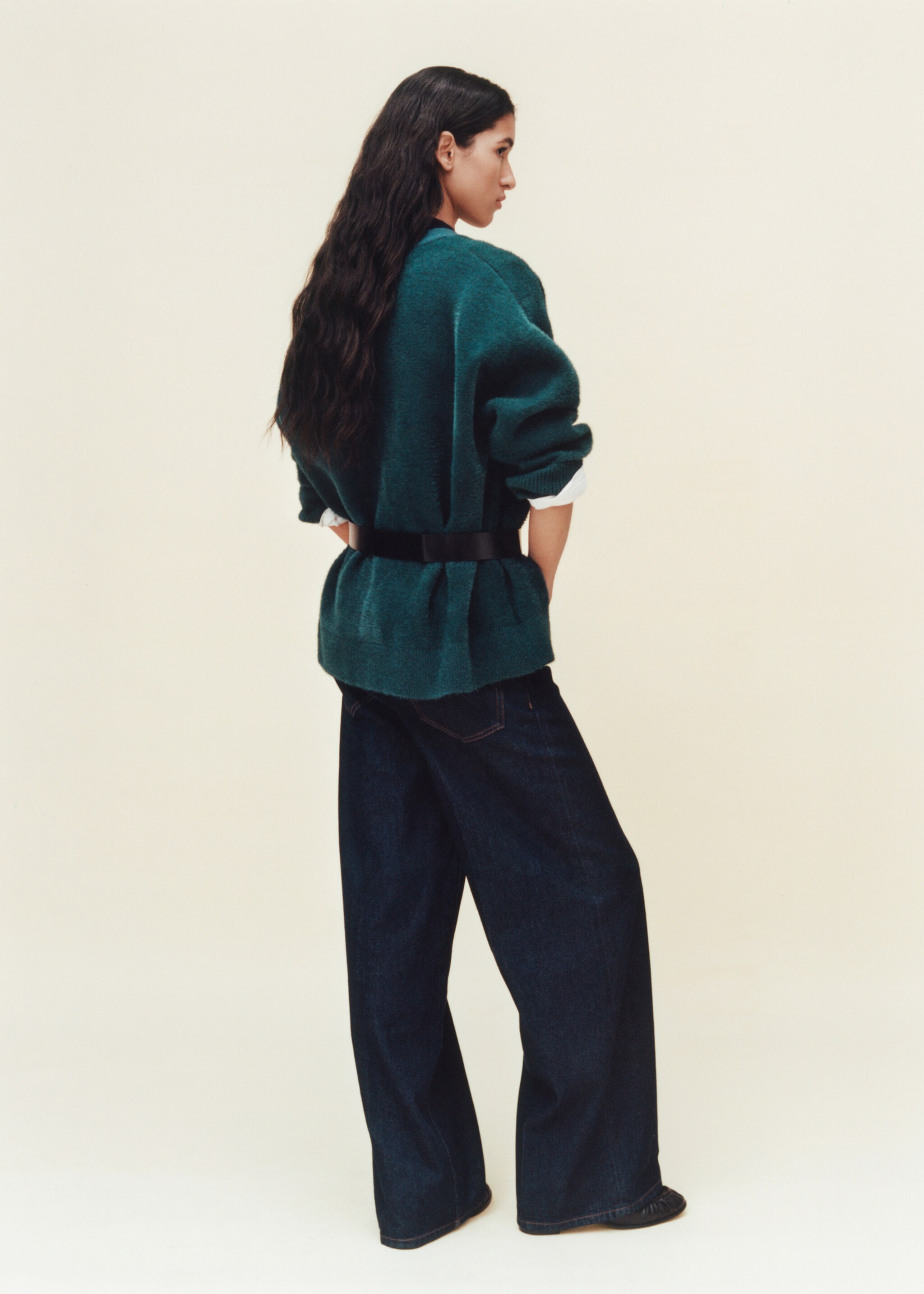 Cardigan de malha com efeito de pelo - Pormenor do artigo 7
