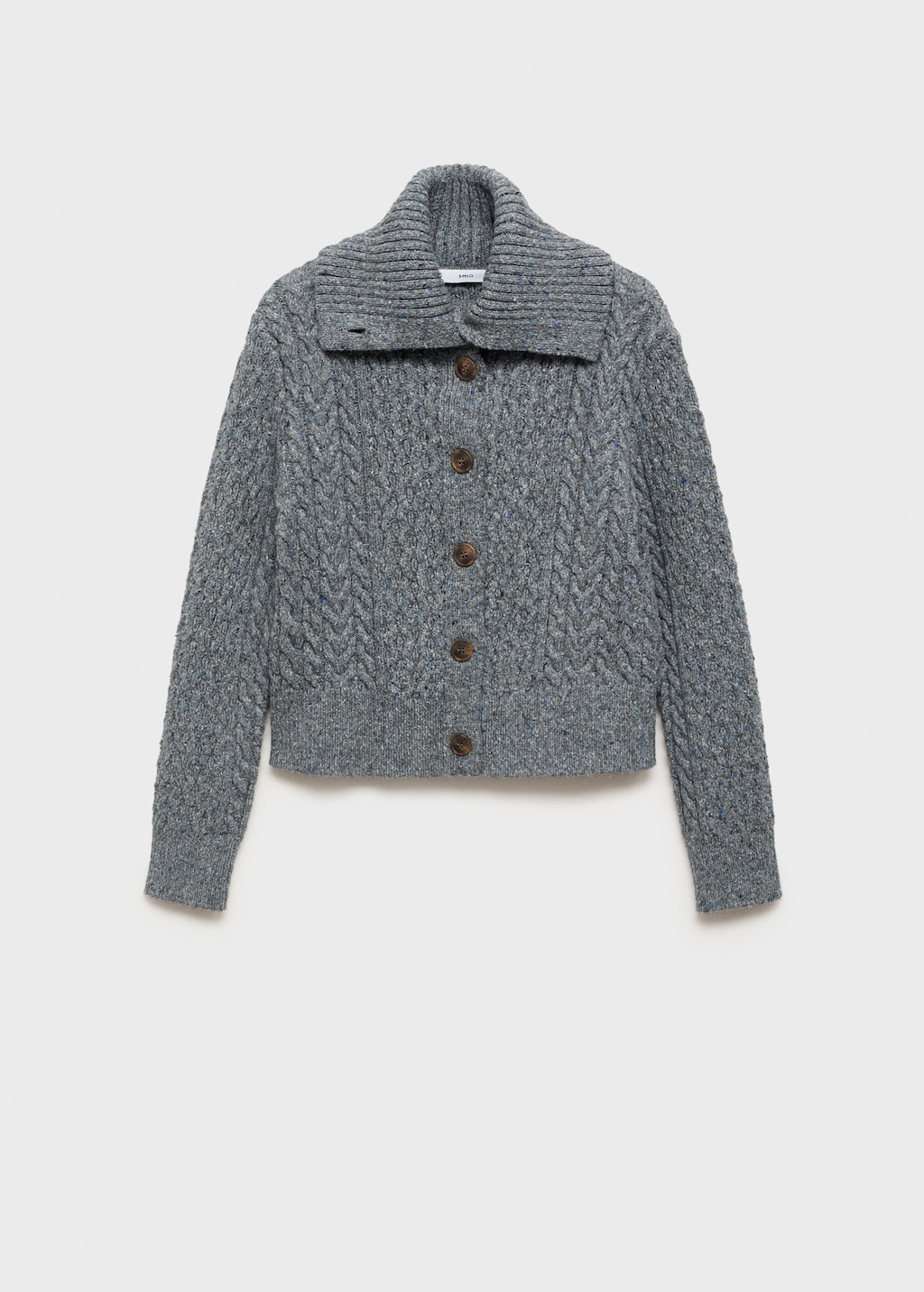 Cabled heather cardigan - Women | MANGO USA
