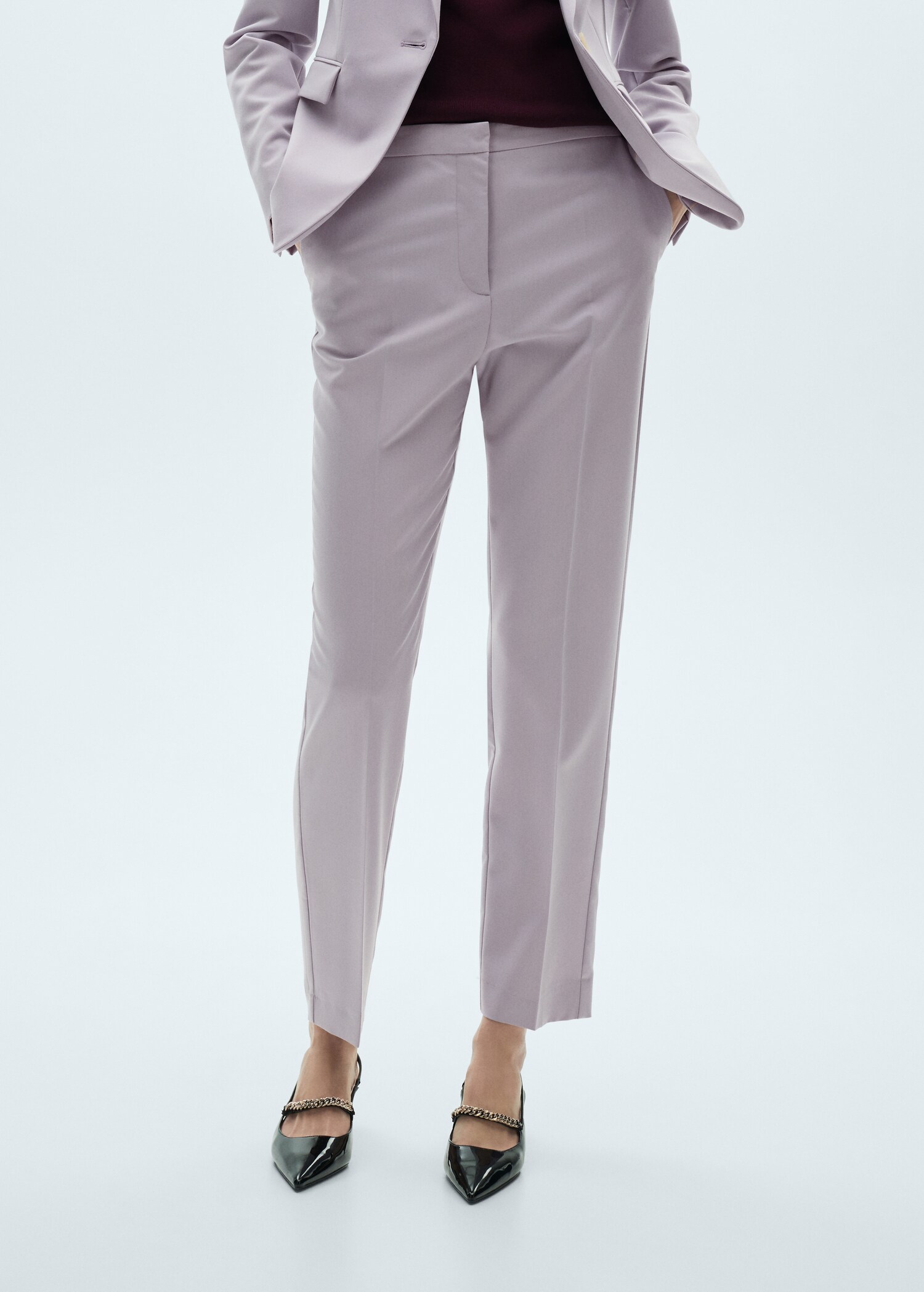 Pantalon droit costume - Plan moyen