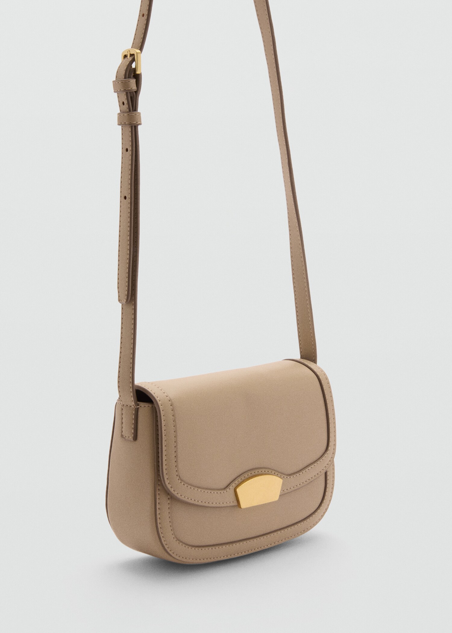 Crossbody bag with flap - Medium plane