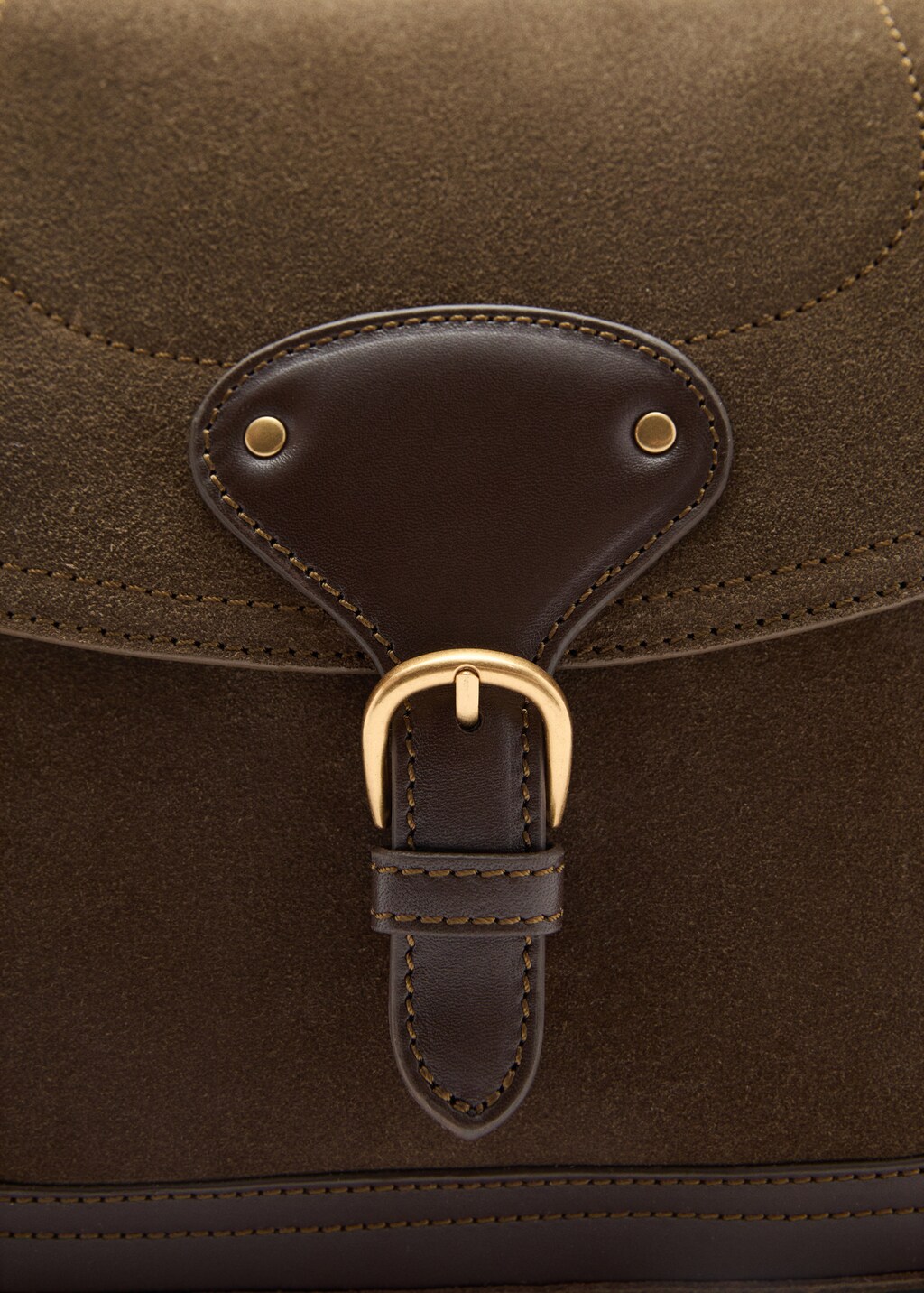Buckle leather bag