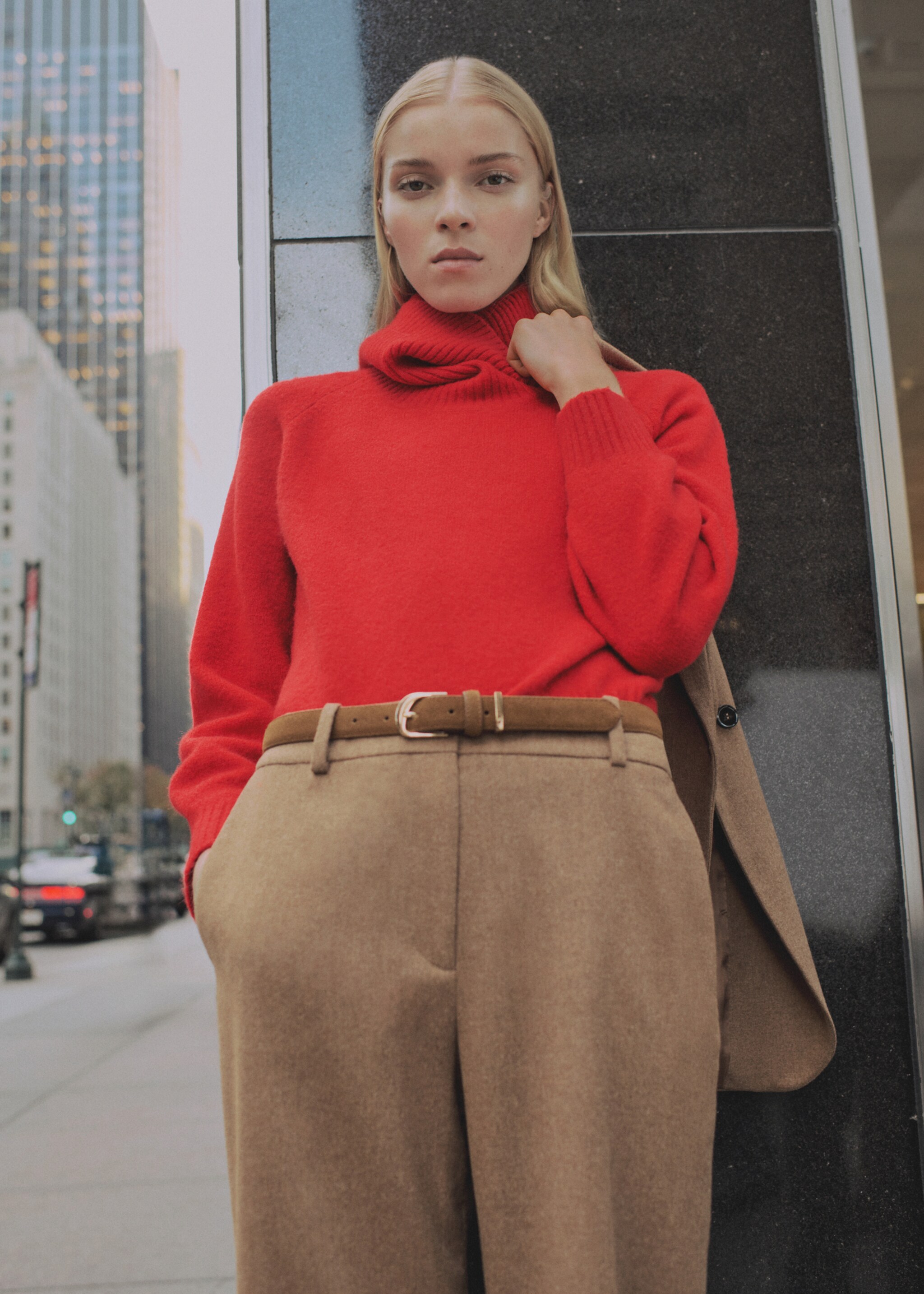 Sweater rajutan leher tinggi - Rincian barang 2