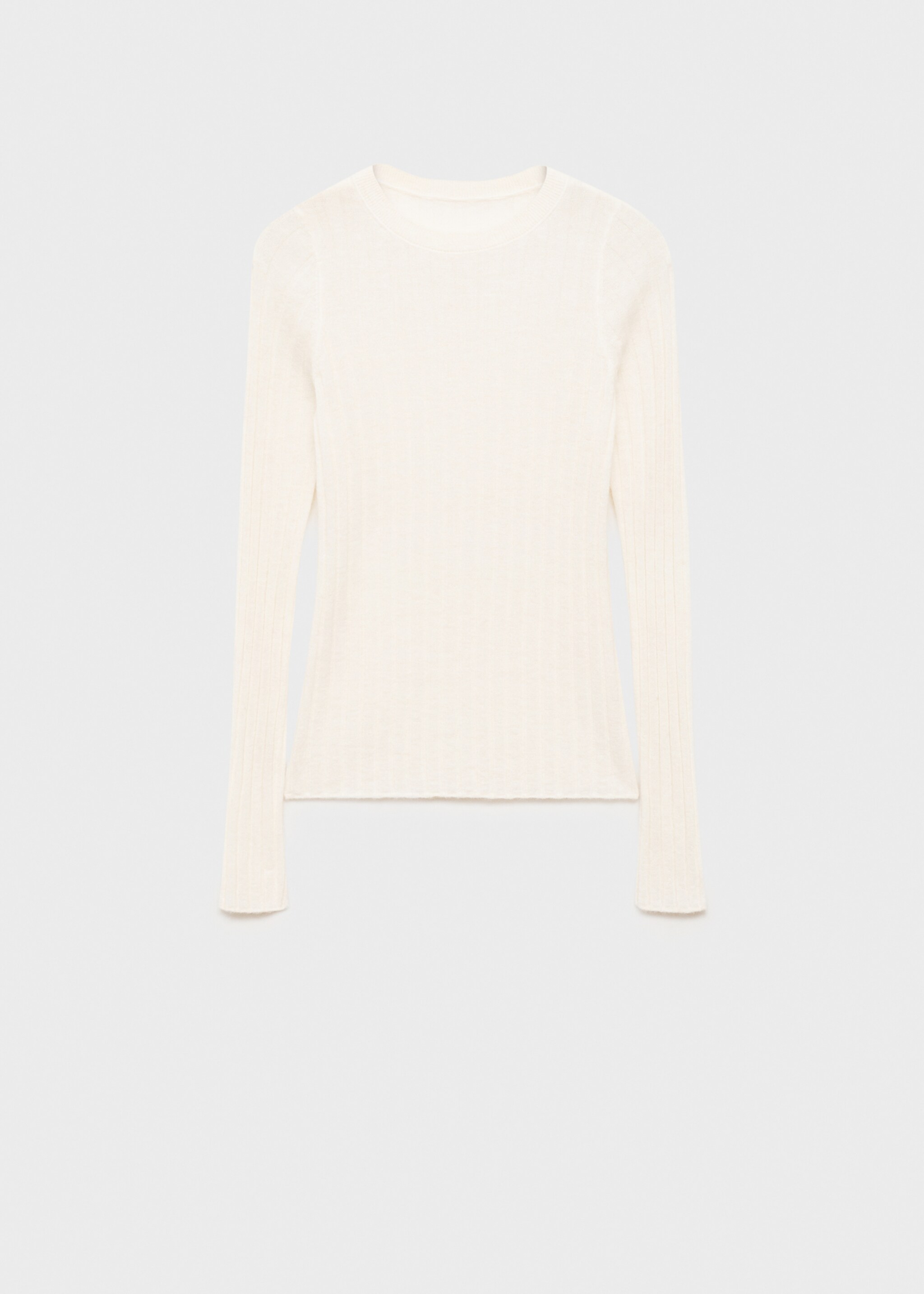 Pull-over maille côtelée col rond - Article sans modèle