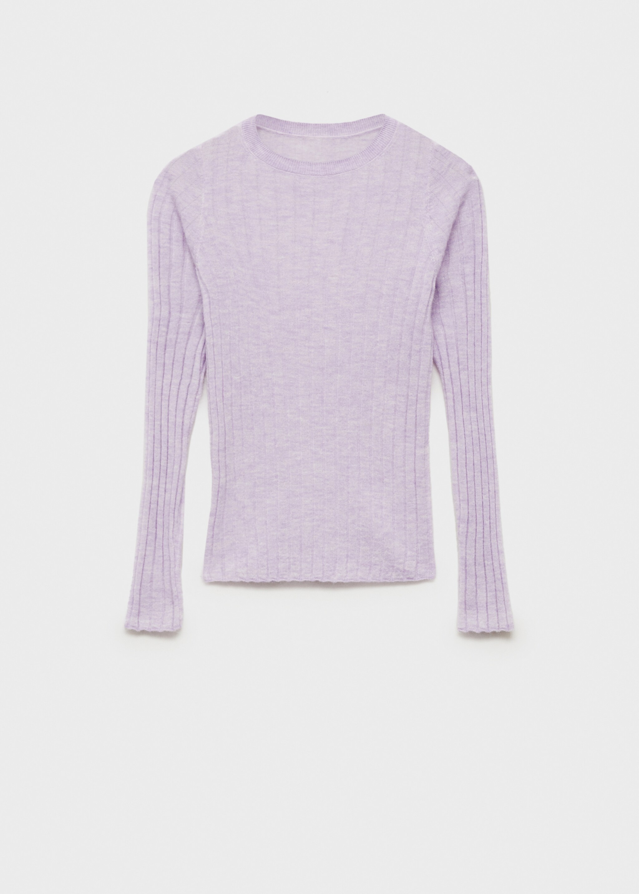 Ribbed round-neck sweater - Article without model