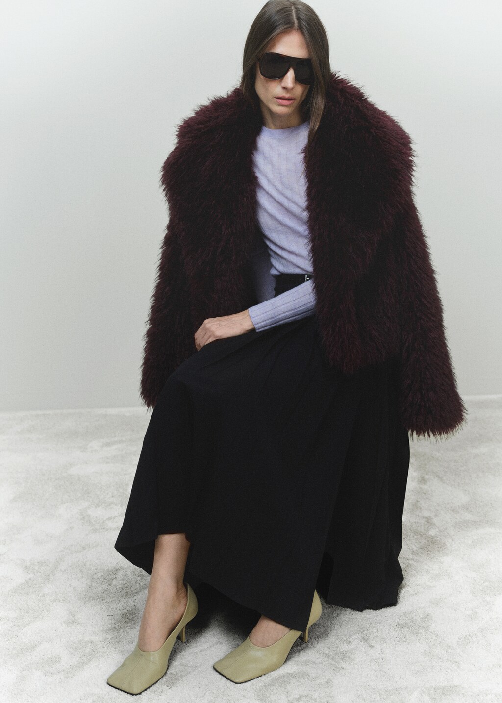 Ribbed round-neck sweater