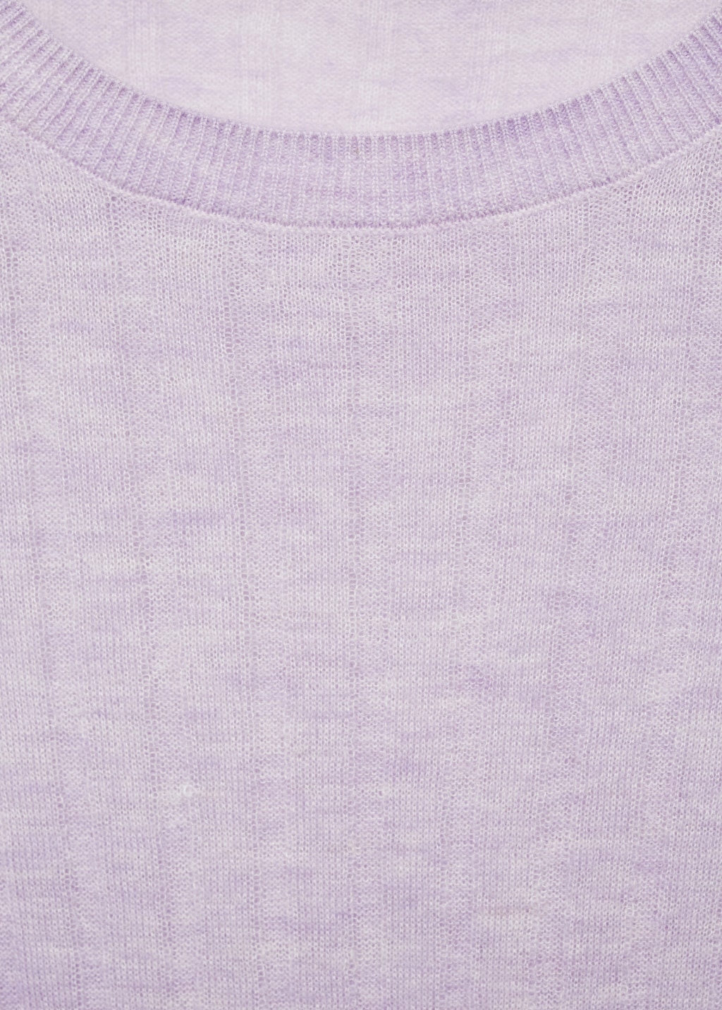 Ribbed round-neck sweater