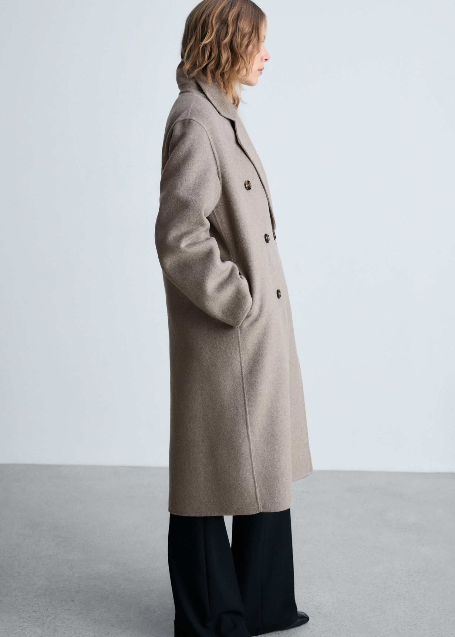 Oversize handmade long coat - Details of the article 2