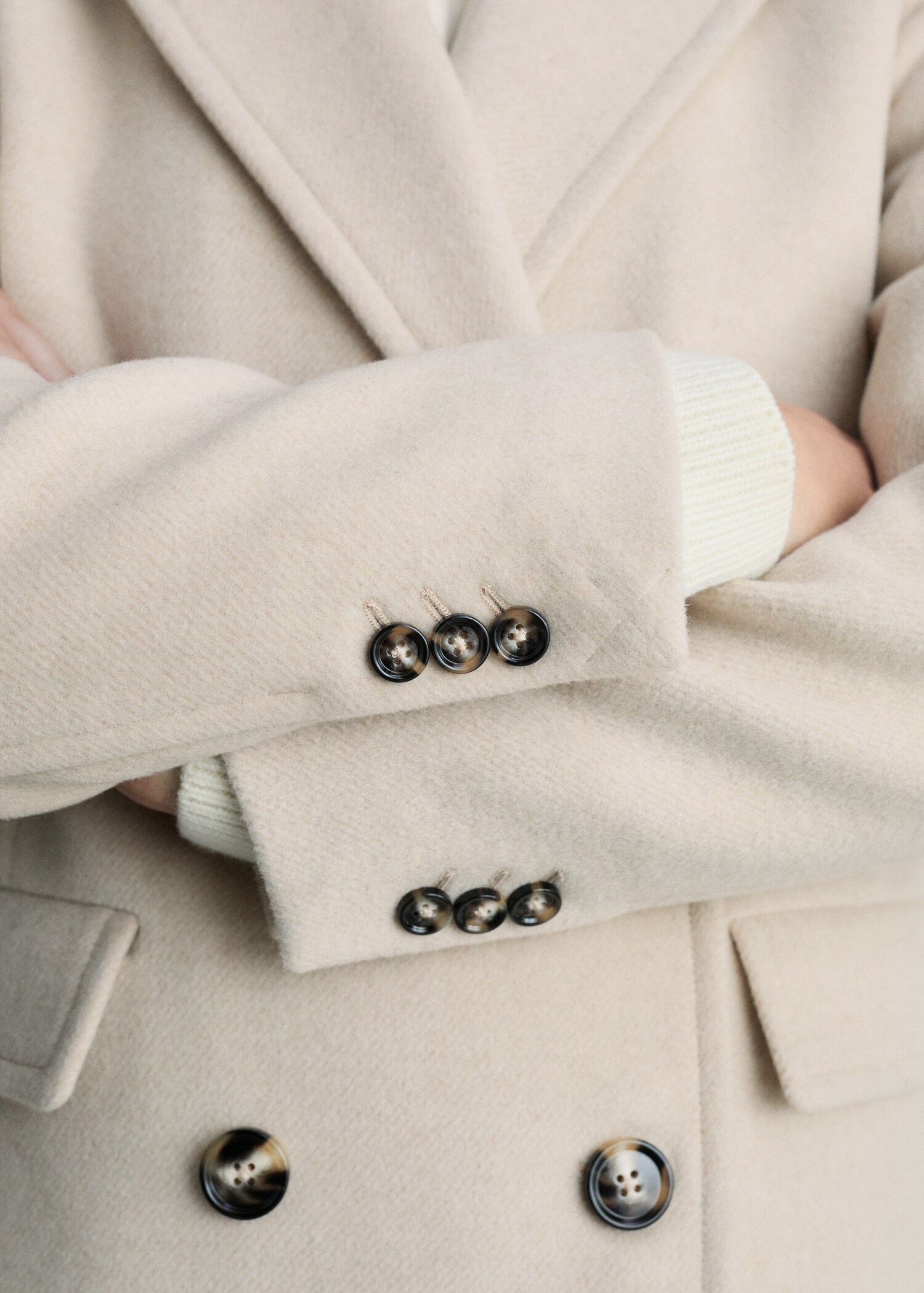 Double-breasted wool coat - Details of the article 6