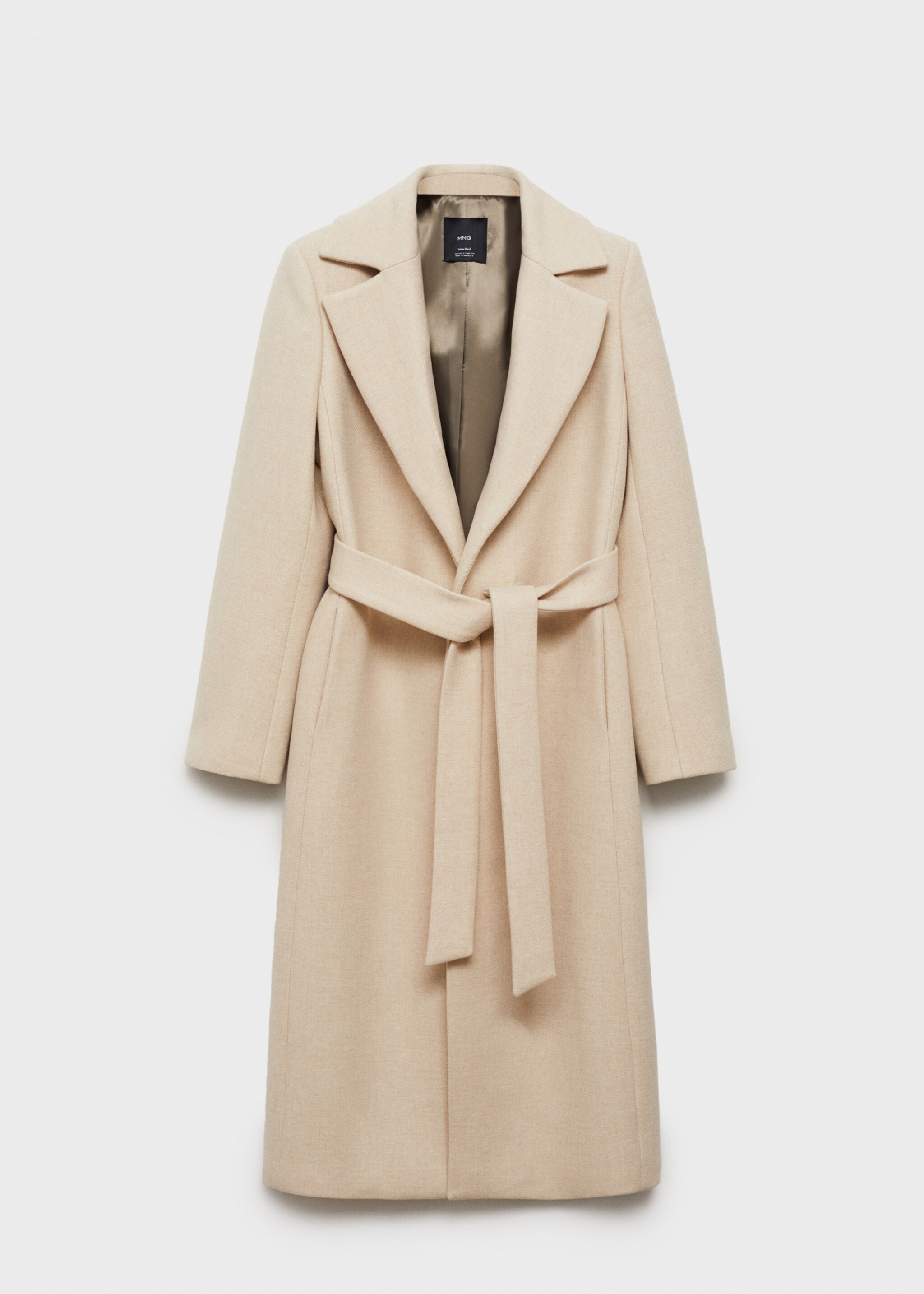 Butter wool coat with detachable collar - Details of the article 8