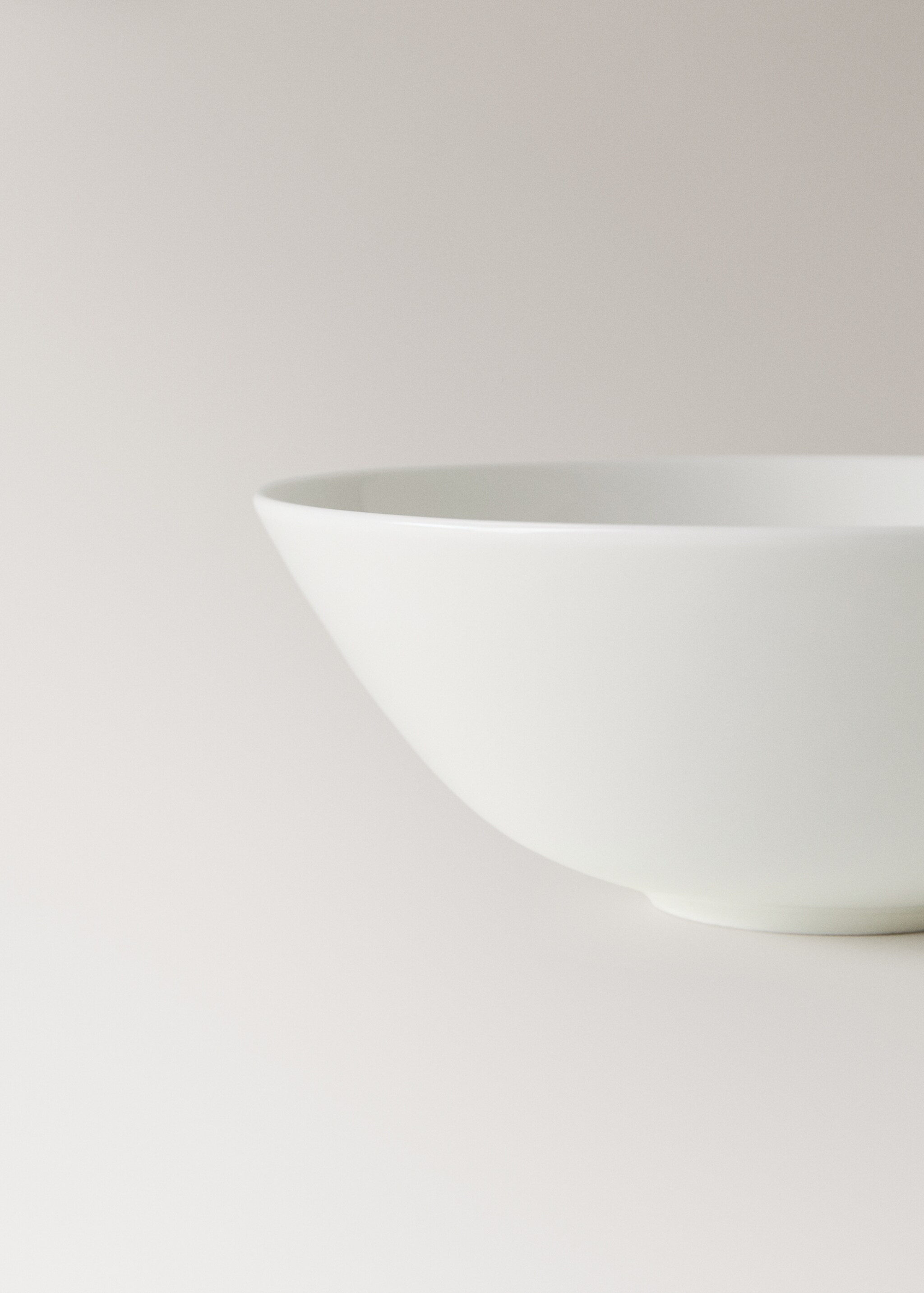 Μπολ από λευκή πορσελάνη - Λεπτομέρεια του προϊόντος 2, Υπόλευκο. Ref: 87050459-00.