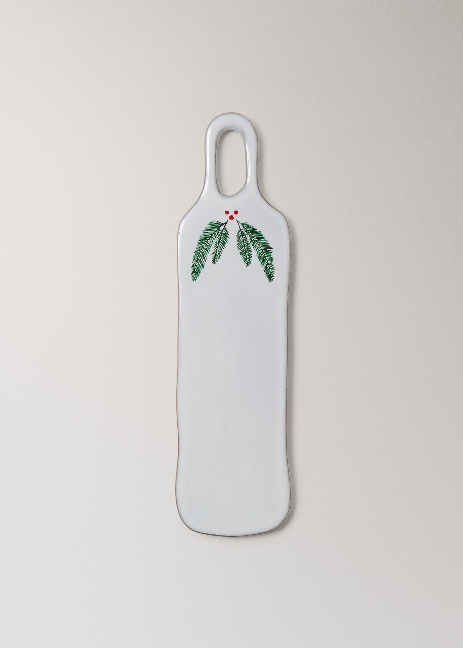 Handbemalte, längliche Steingutvase - Artikel ohne Model