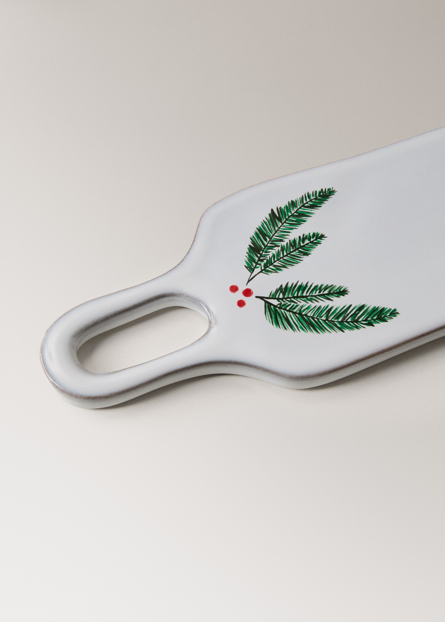 Handbemalte, längliche Steingutvase - Detail des Artikels 1