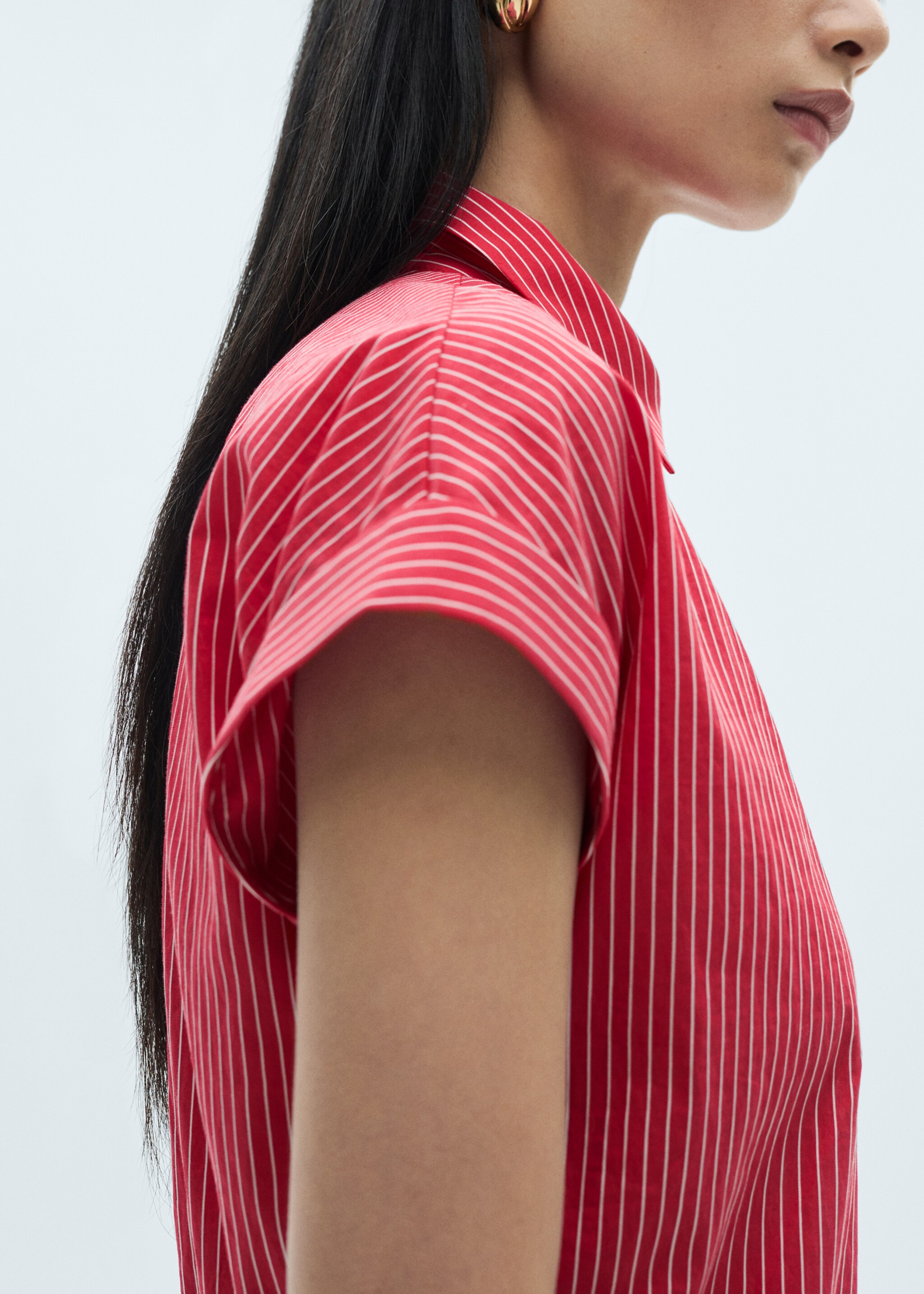 Robe chemise coton rayures - Détail de l'article 6