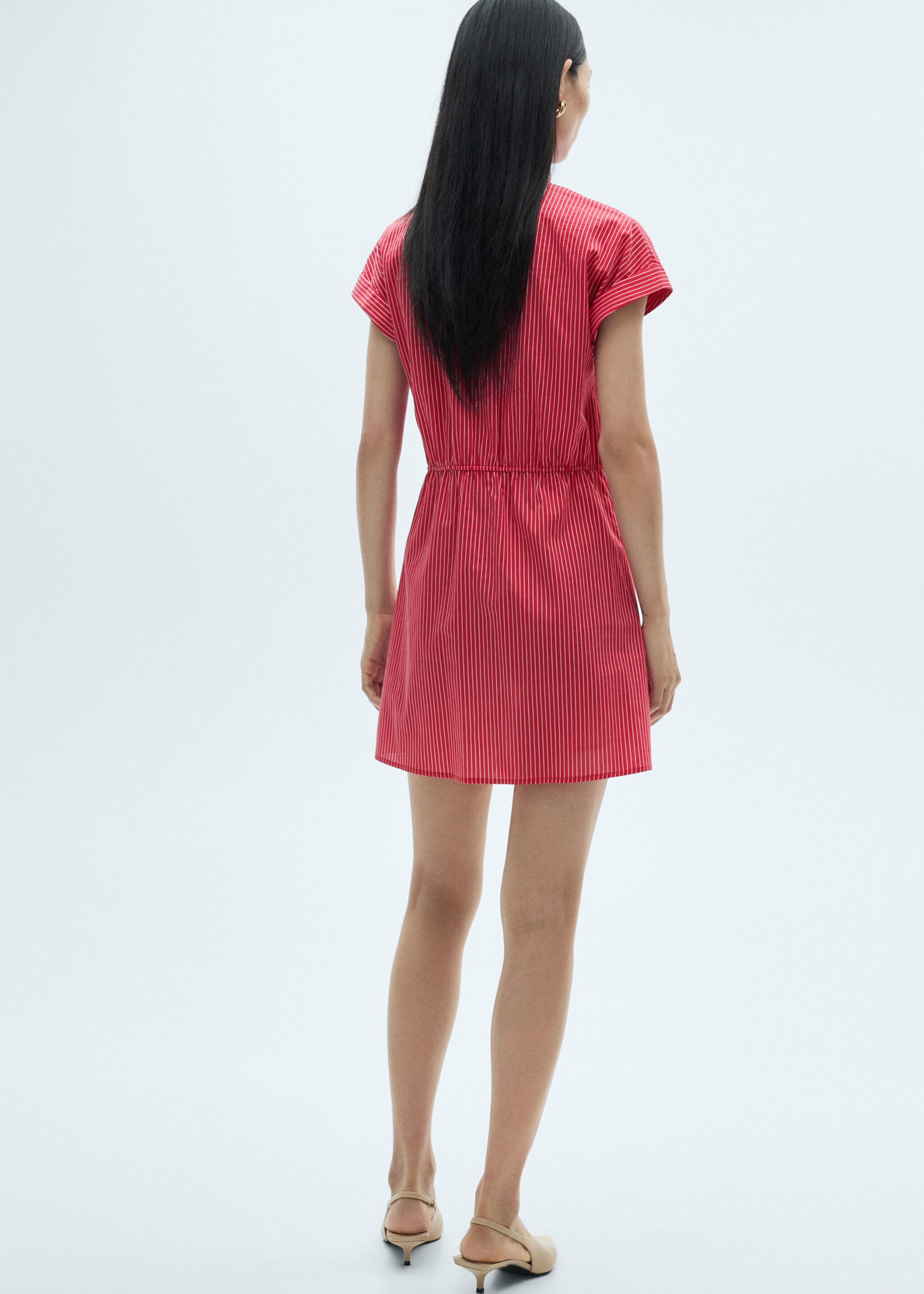 Robe chemise coton rayures - Verso de l’article