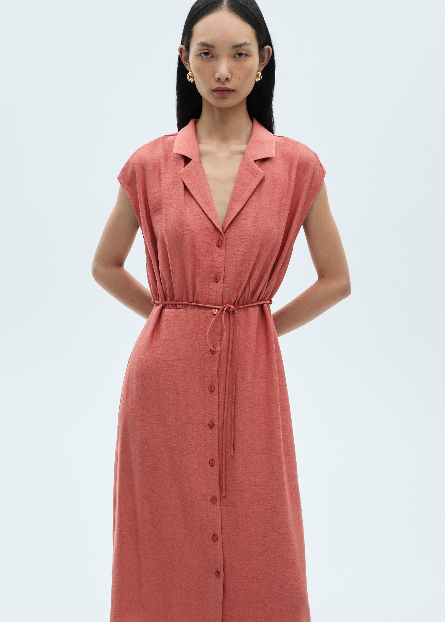 Bow shirt dress Women MANGO Mauritius