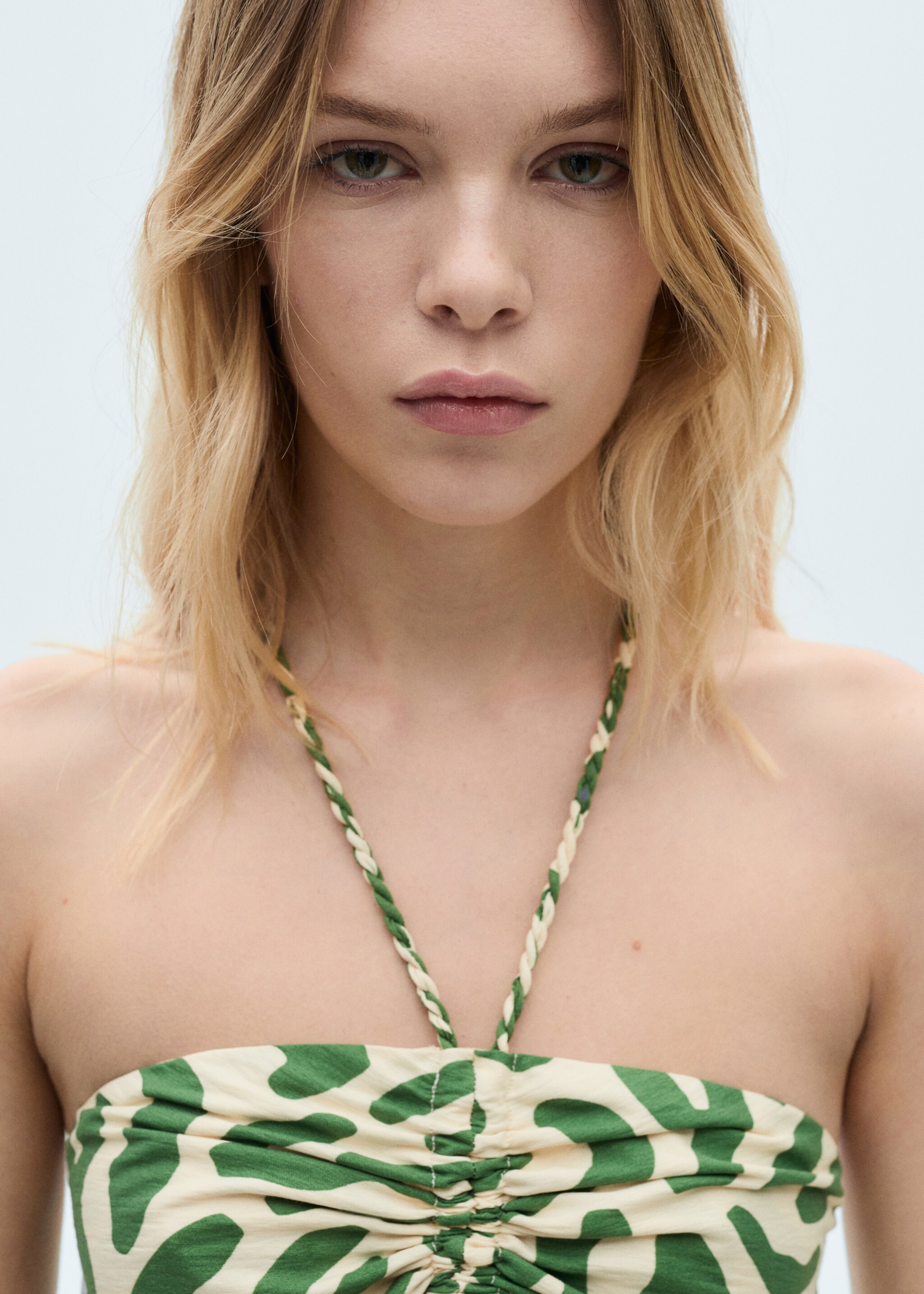 Frill cotton dress - Details of the article 1